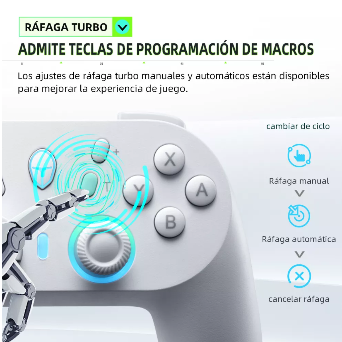 Control Joystick Inalámbrico Thunderobot G45  Para Nintendo Switch