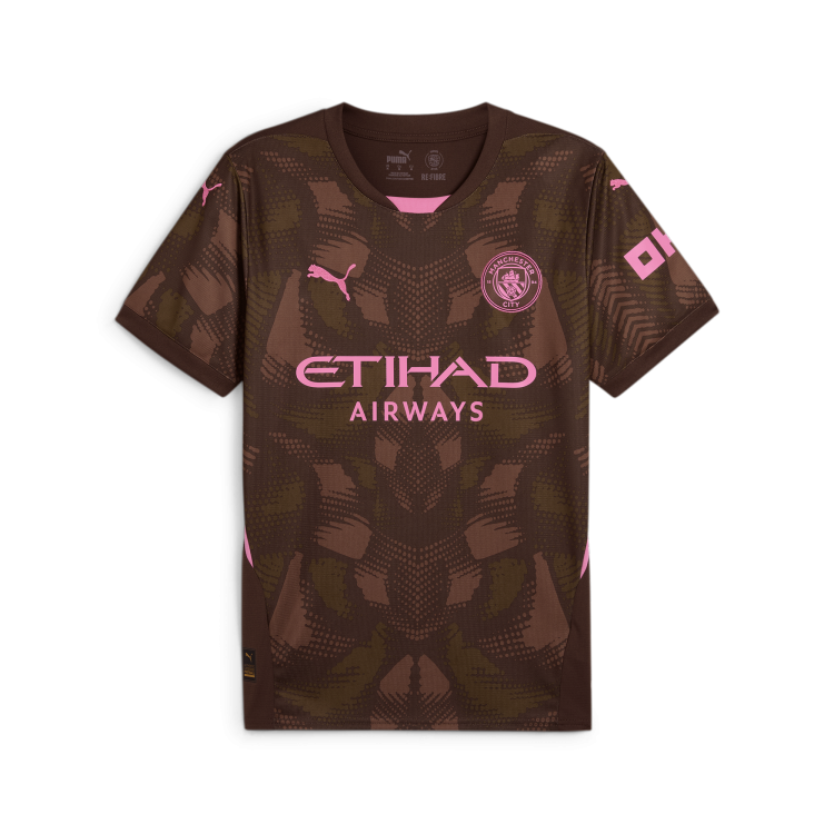 Nuevo! Jersey Manchester City 2024/2025 Portero Arquero Cafe Parche Campeon Premier Talla S