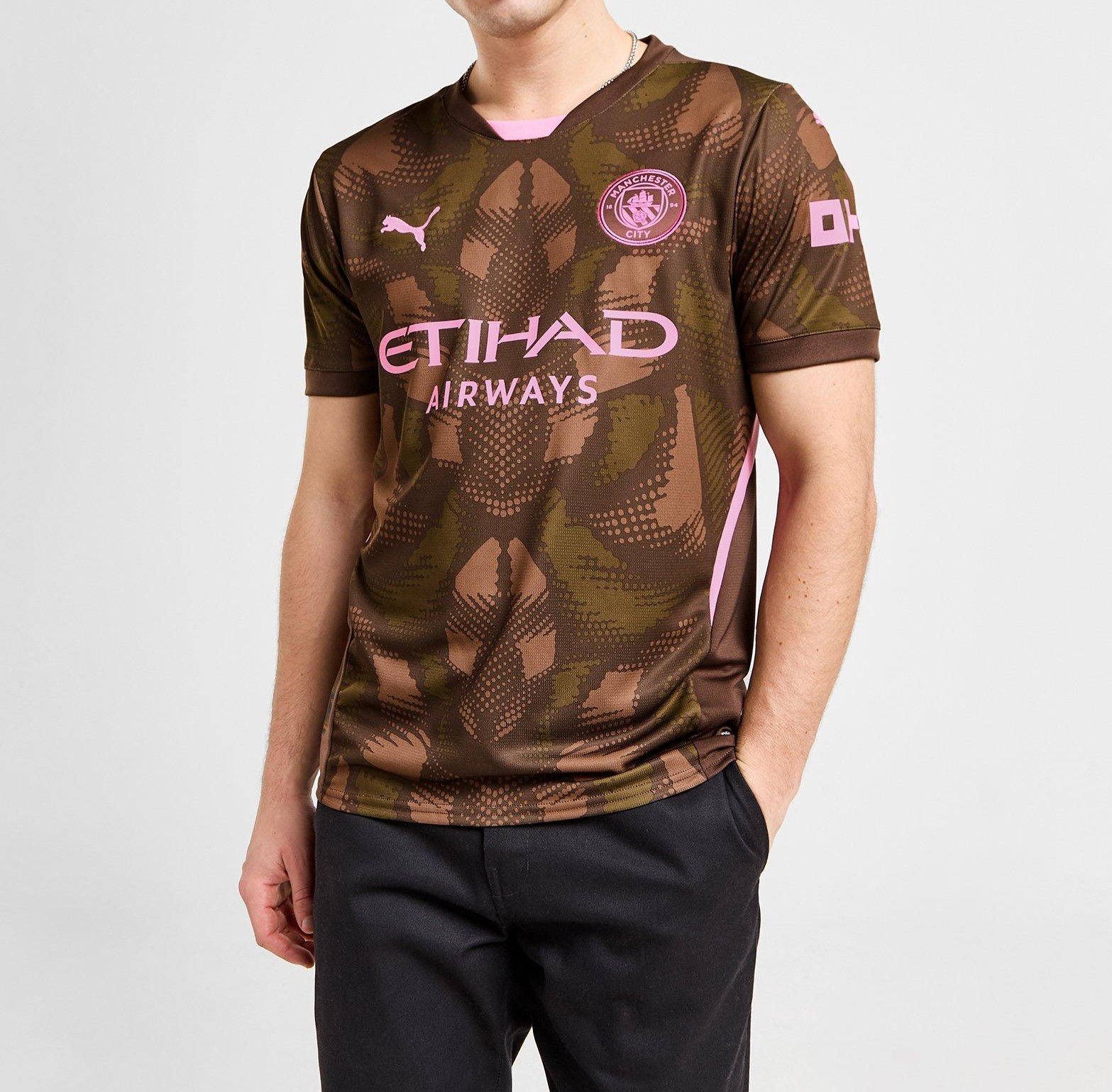 Nuevo! Jersey Manchester City 2024/2025 Portero Arquero Cafe Parche Campeon Premier Talla S