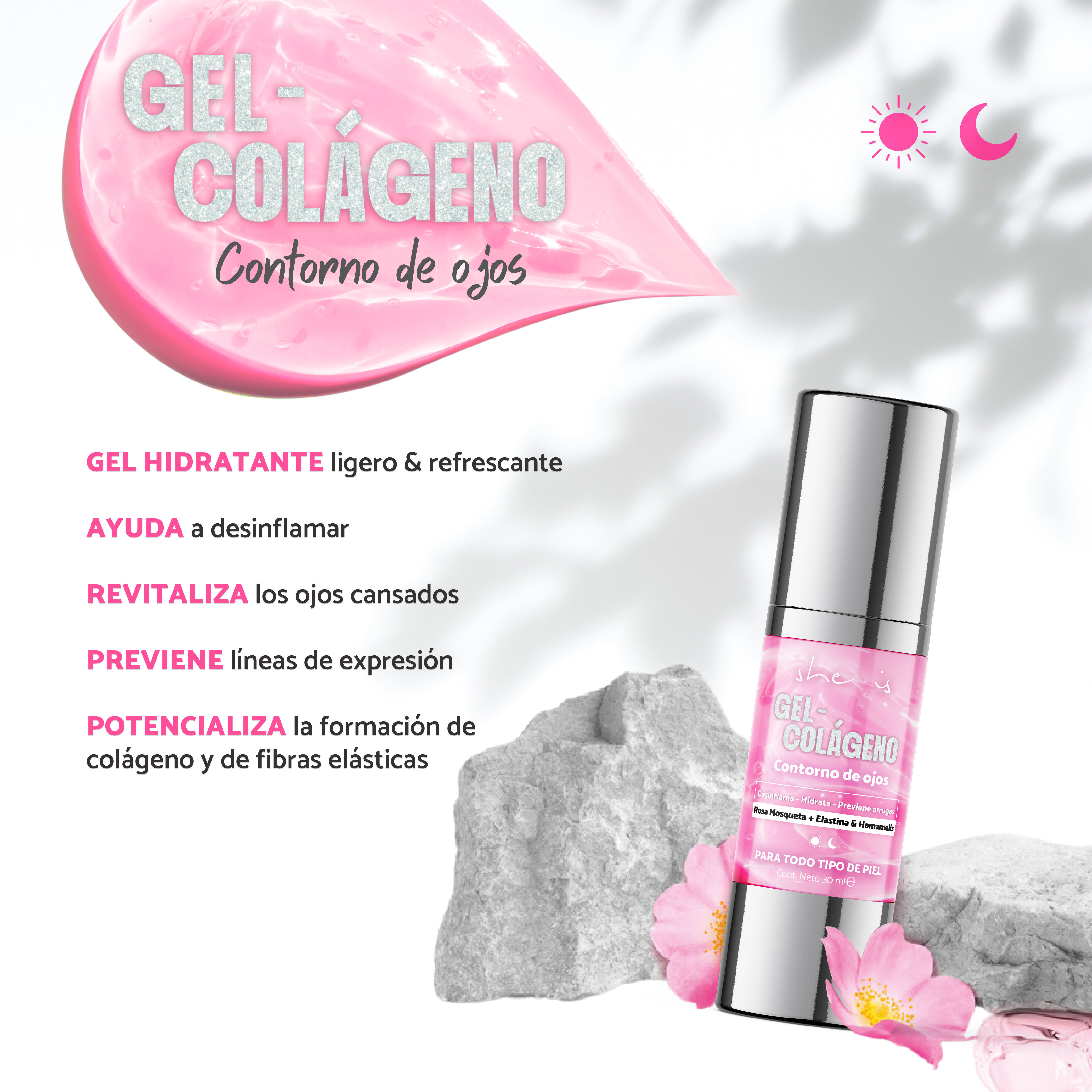 Gel Colágeno Contorno de Ojos 30gr She is skincare