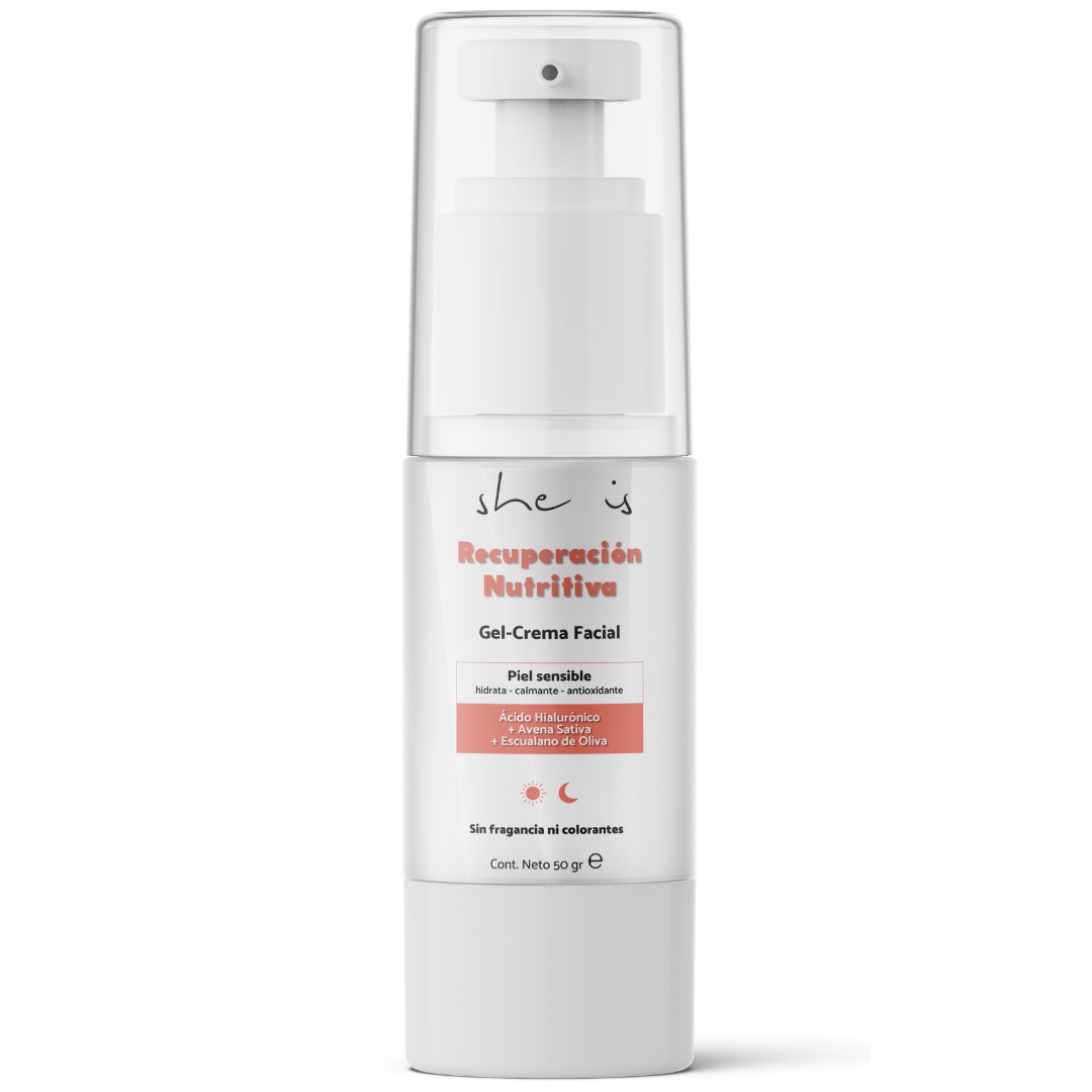 Gel Crema Facial Nutritiva para Piel Sensible 50gr She is skincare