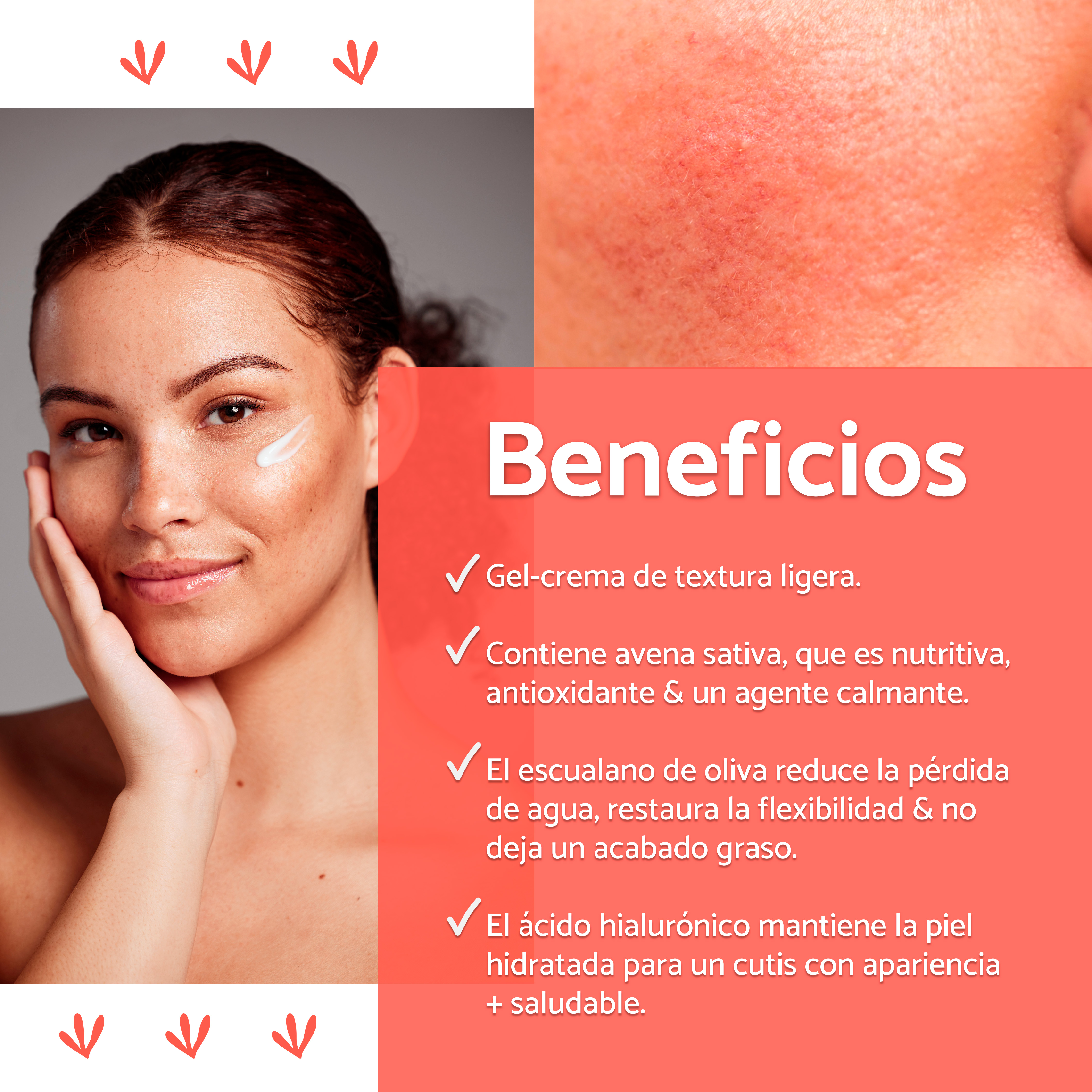 Gel Crema Facial Nutritiva para Piel Sensible 50gr She is skincare