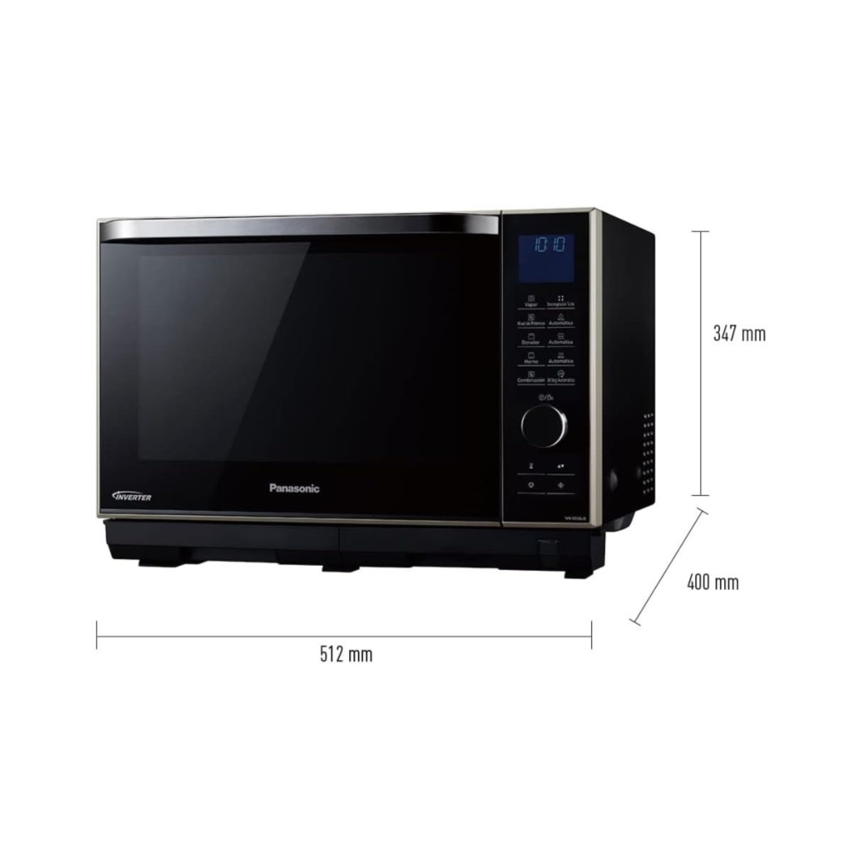 Horno de Microondas Panasonic NN-DS58JBRPH 27L 4 en 1 Inverter Negro ALBY16