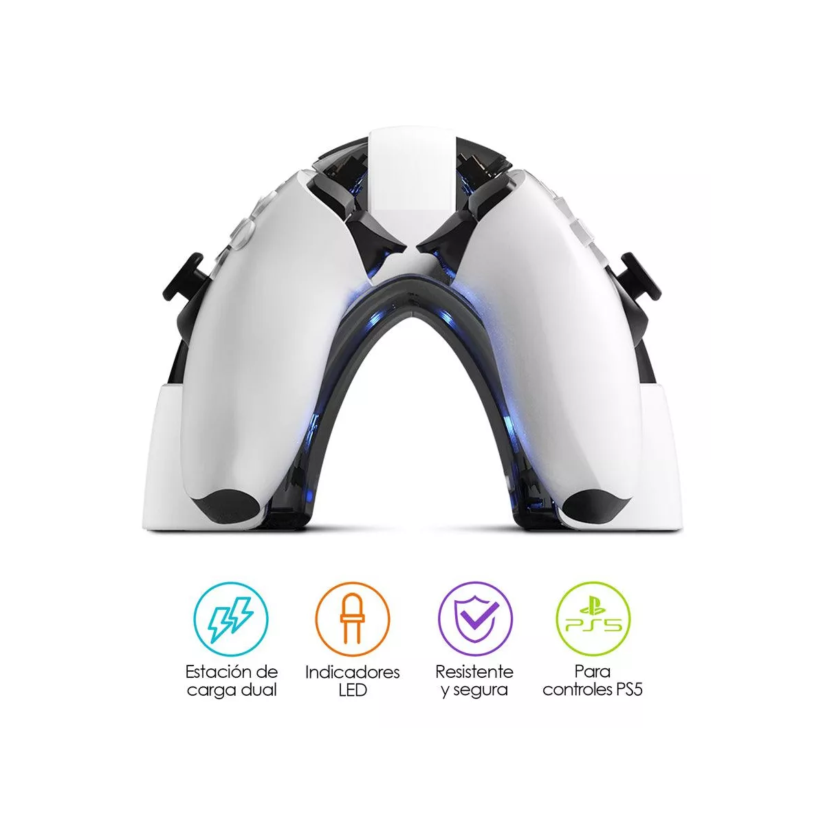 Cargador Para 2 Controles Ps5 Dualsense Playstation Redlemon