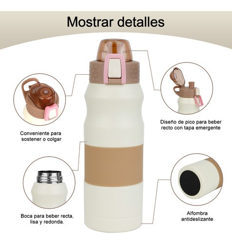 Botella De Agua Fría/caliente Termo Acero Inoxidable 500ml