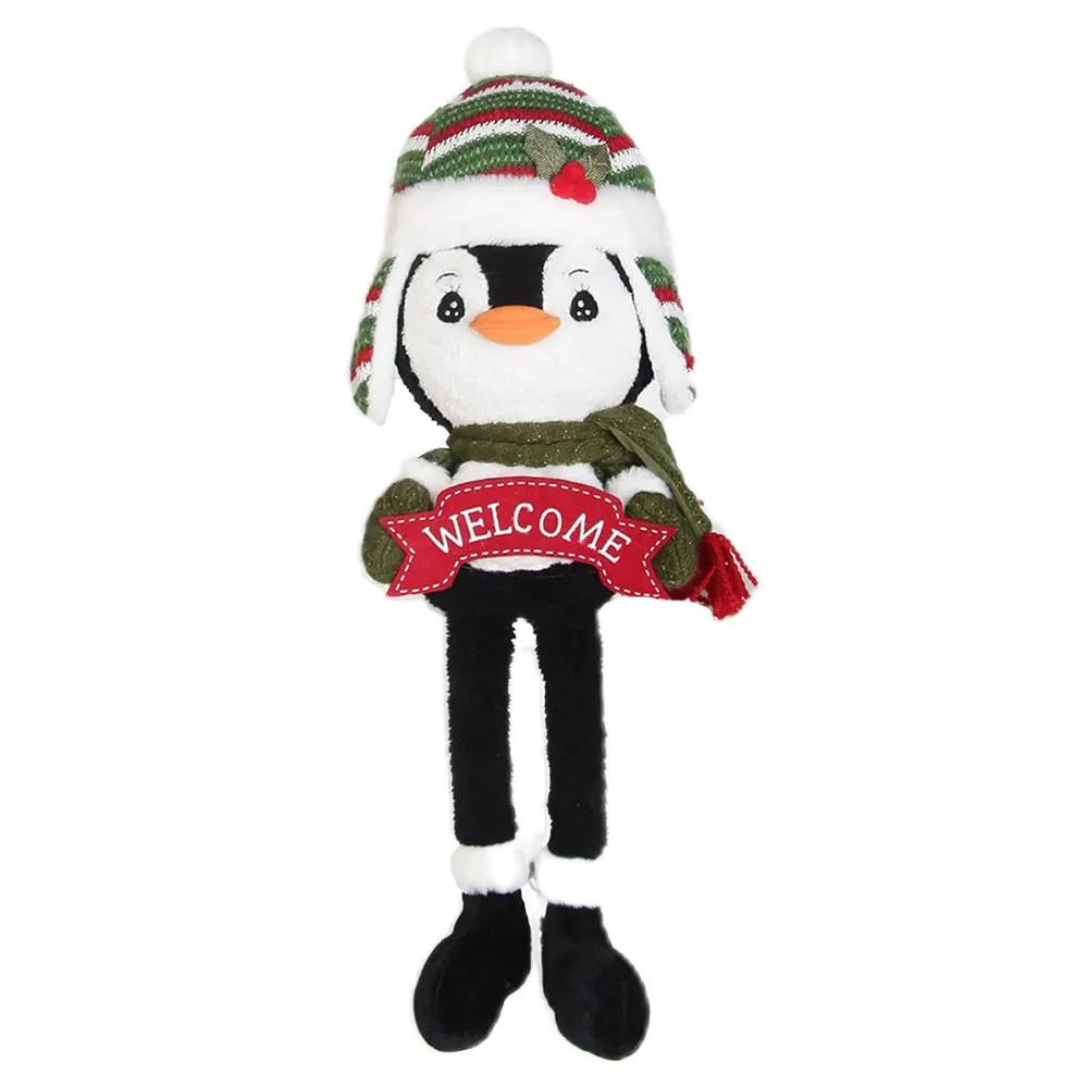 Muñeco Navideño Decorativo Cabezón Pingüino