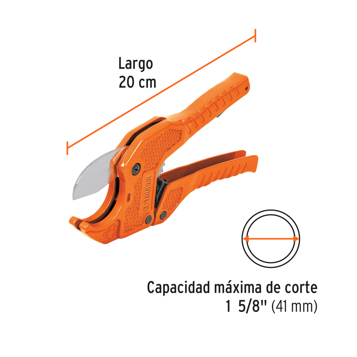 CORTADOR DE TUBO PVC/CPVC/ PLASTICO 12860