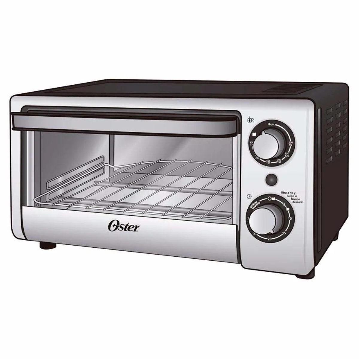 Horno Tostador Oster TSSTTV10LTB-01 / TSSTTV10LTB-1MX 10 Litros Silver ALBY4*
