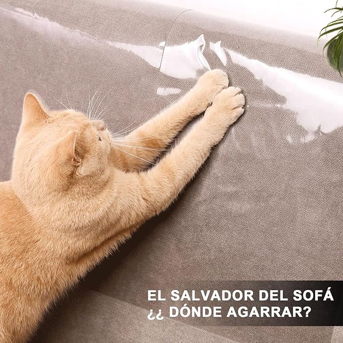A Rascador para Gatos Sillon, libre de Residuos, para Sofá, Alfombra, Puertas.