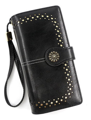 Cartera Para Mujer Gran Capacidad,billetera Con Bloqueo Rfid