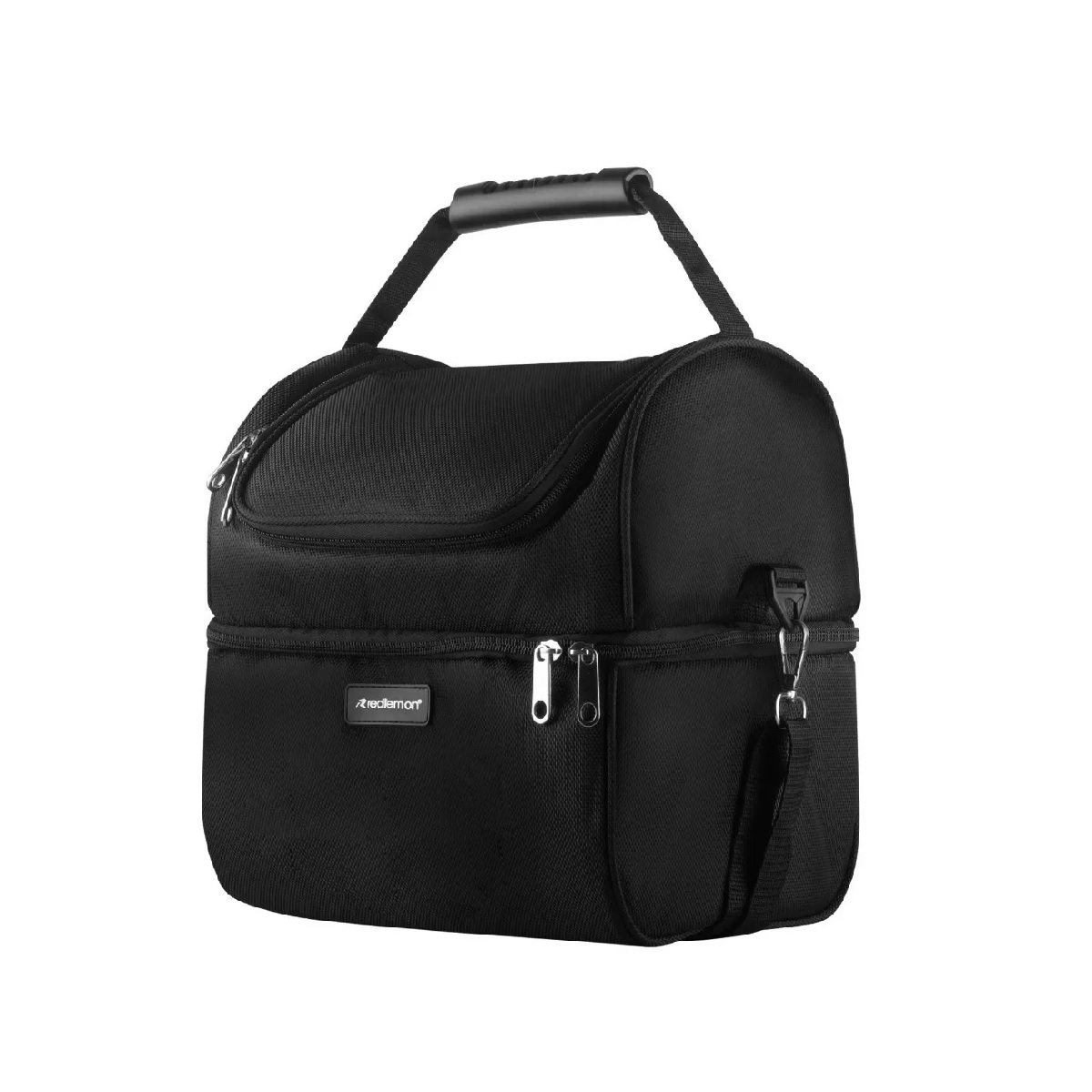 Lonchera Térmica de Doble Compartimento Color Negro