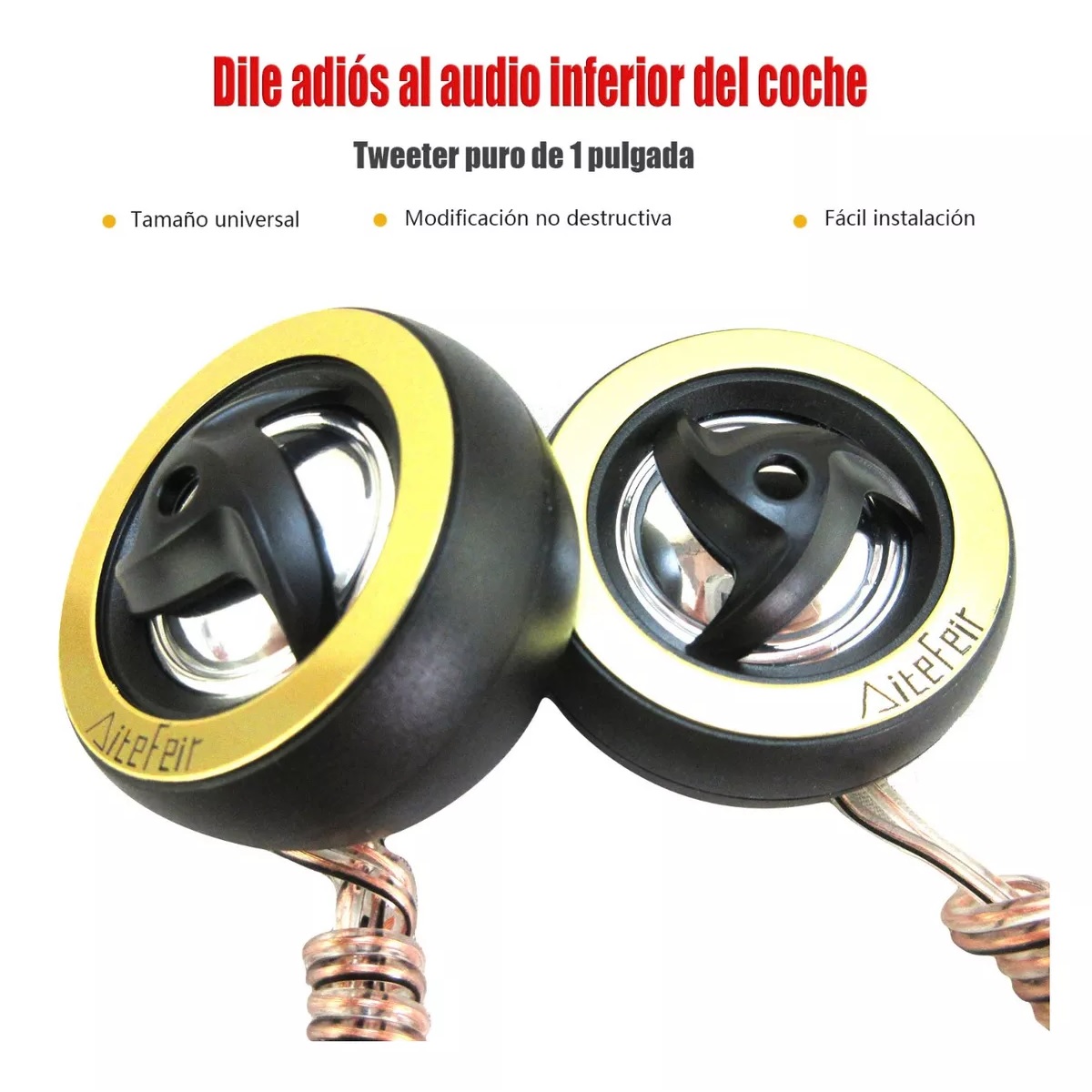 2pz Bocinas Tweeters Audio 900w Universal Para Auto Carros