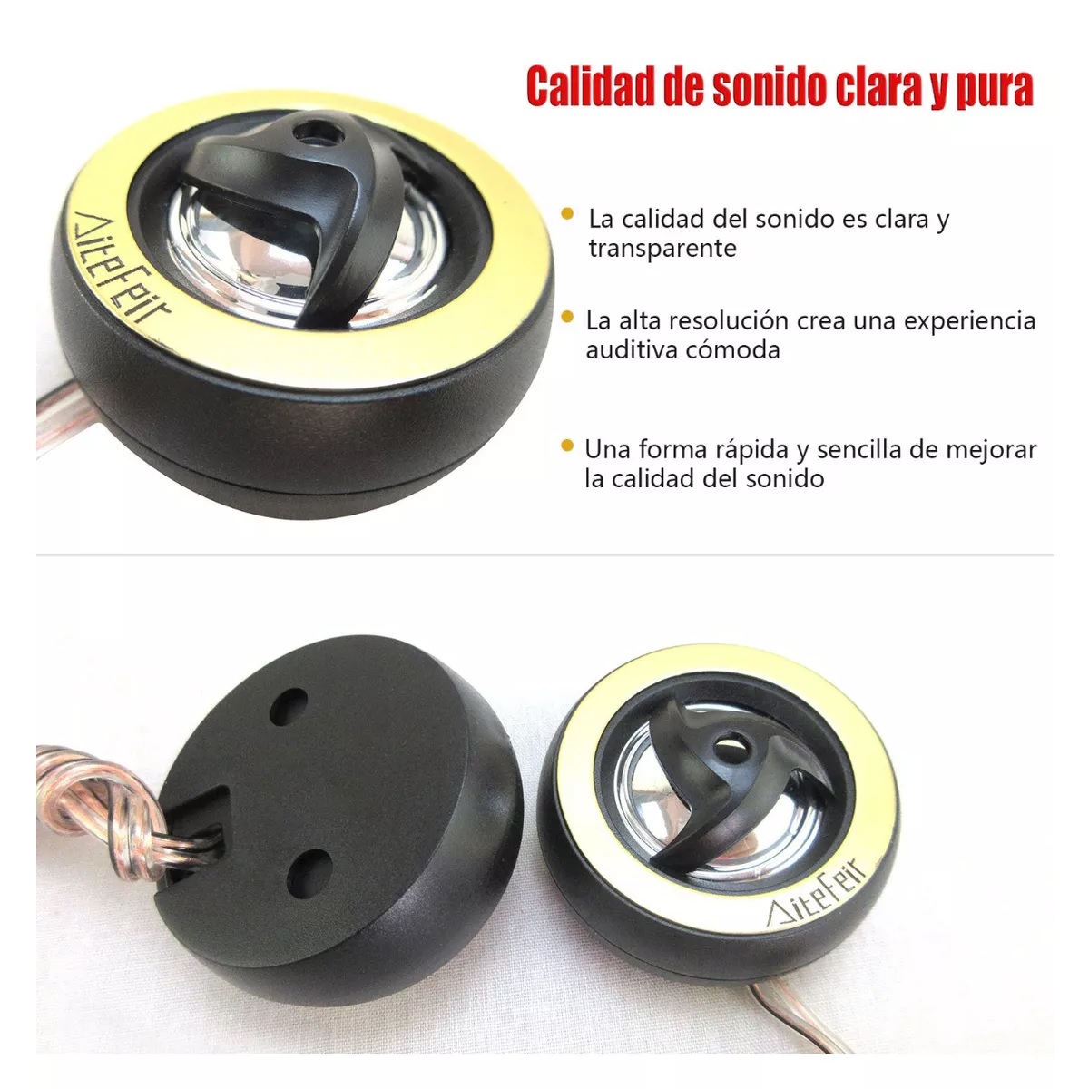 2pz Bocinas Tweeters Audio 900w Universal Para Auto Carros