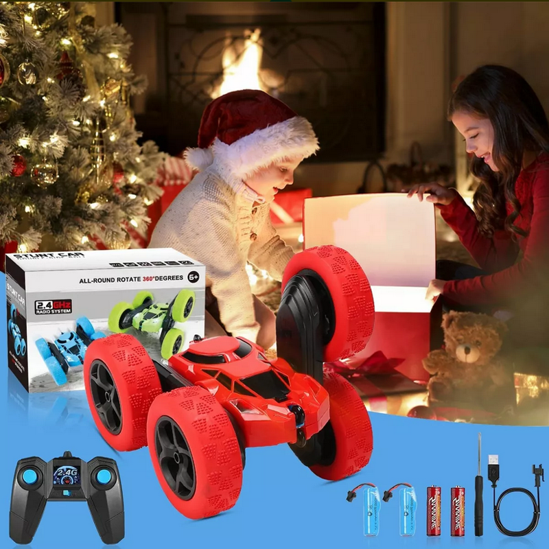 360° Doble Lado Control Remoto De Acrobacia Juguete Coche