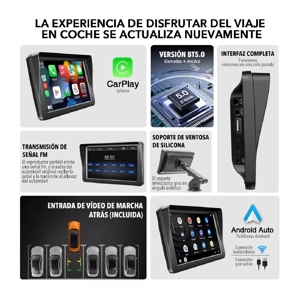 Estéreo Inalámbrico Para Coche 7 Para Apple Carplay 5300