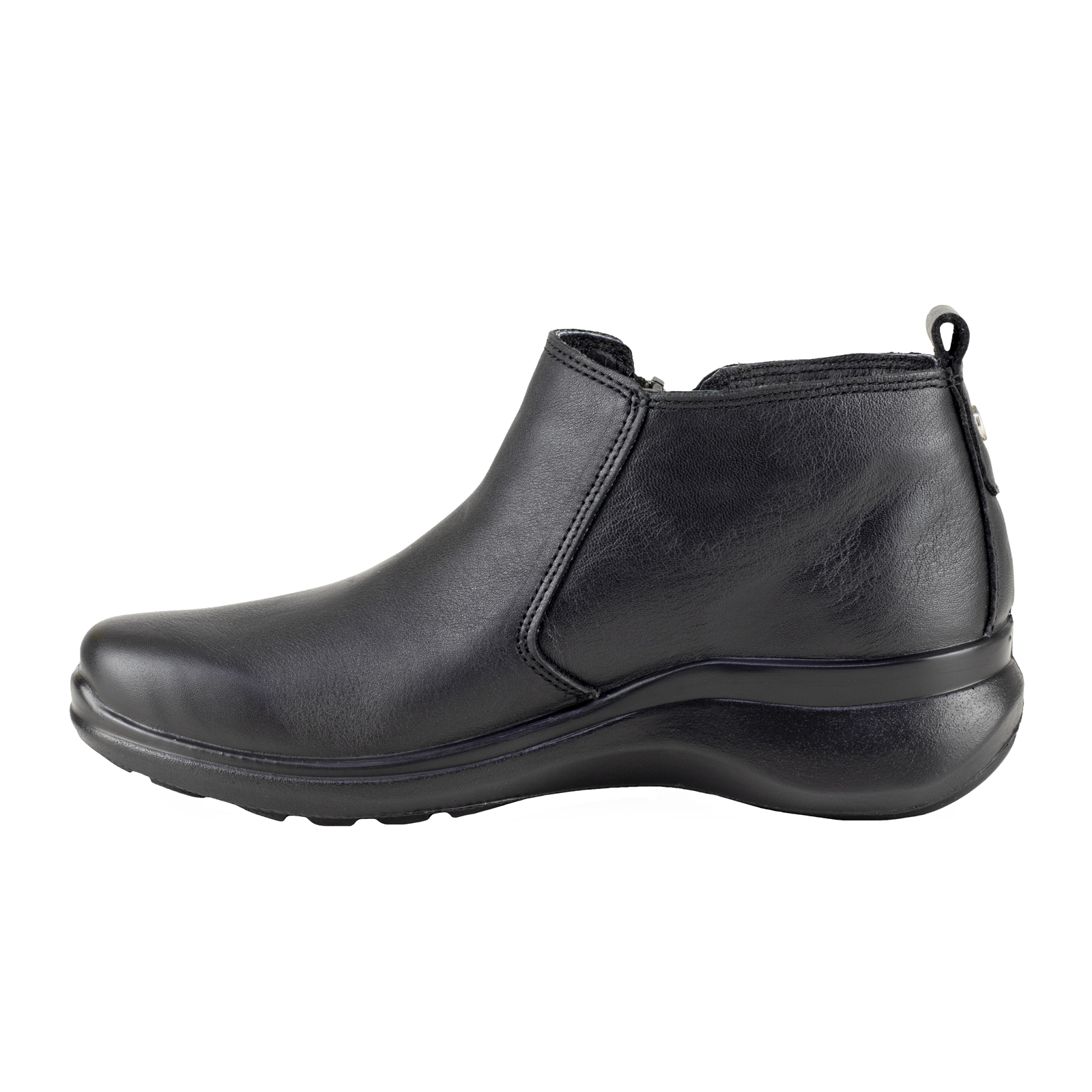 Botin Corto Mujer De Vestir Verde Tabaco 8015 Negro Cierre