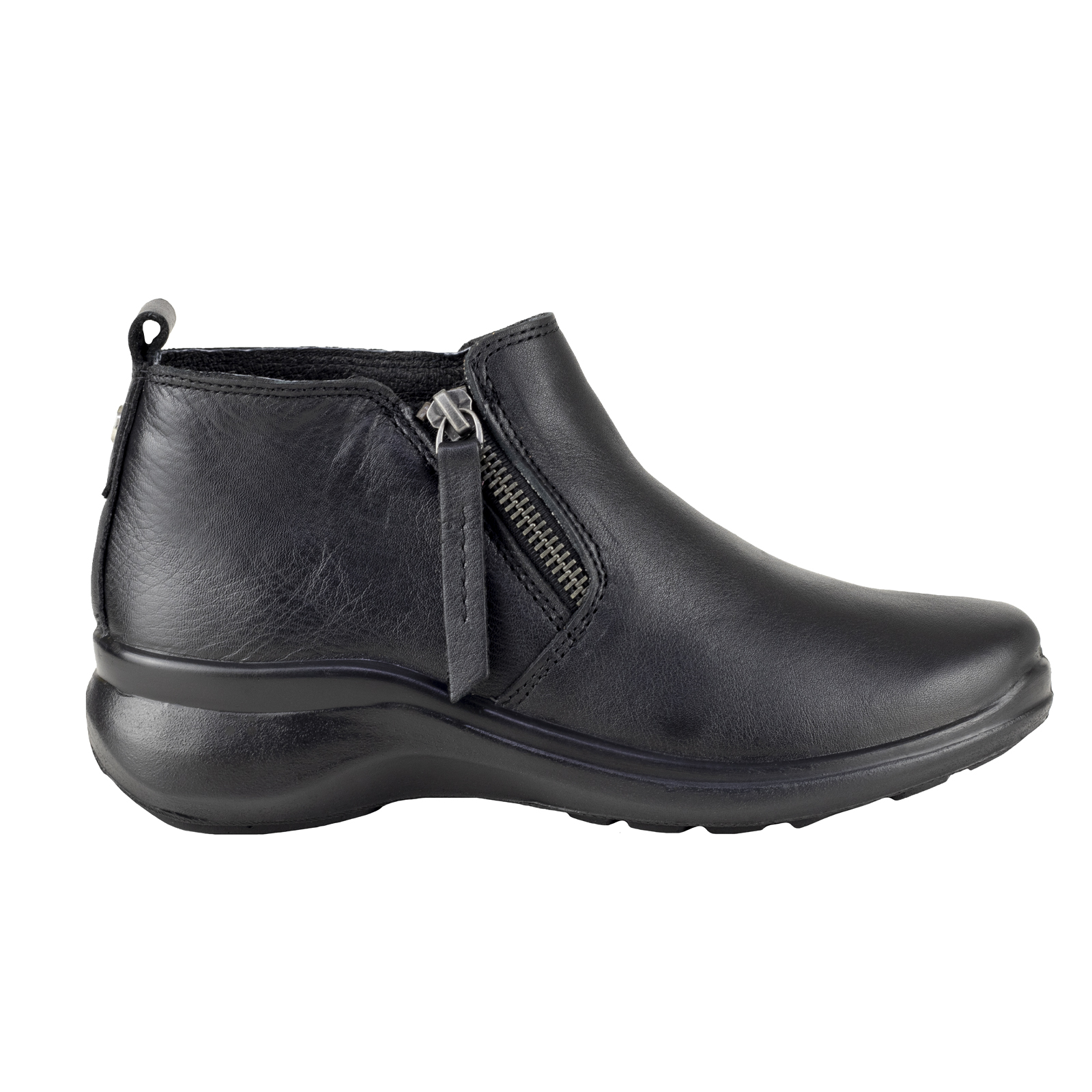 Botin Corto Mujer De Vestir Verde Tabaco 8015 Negro Cierre