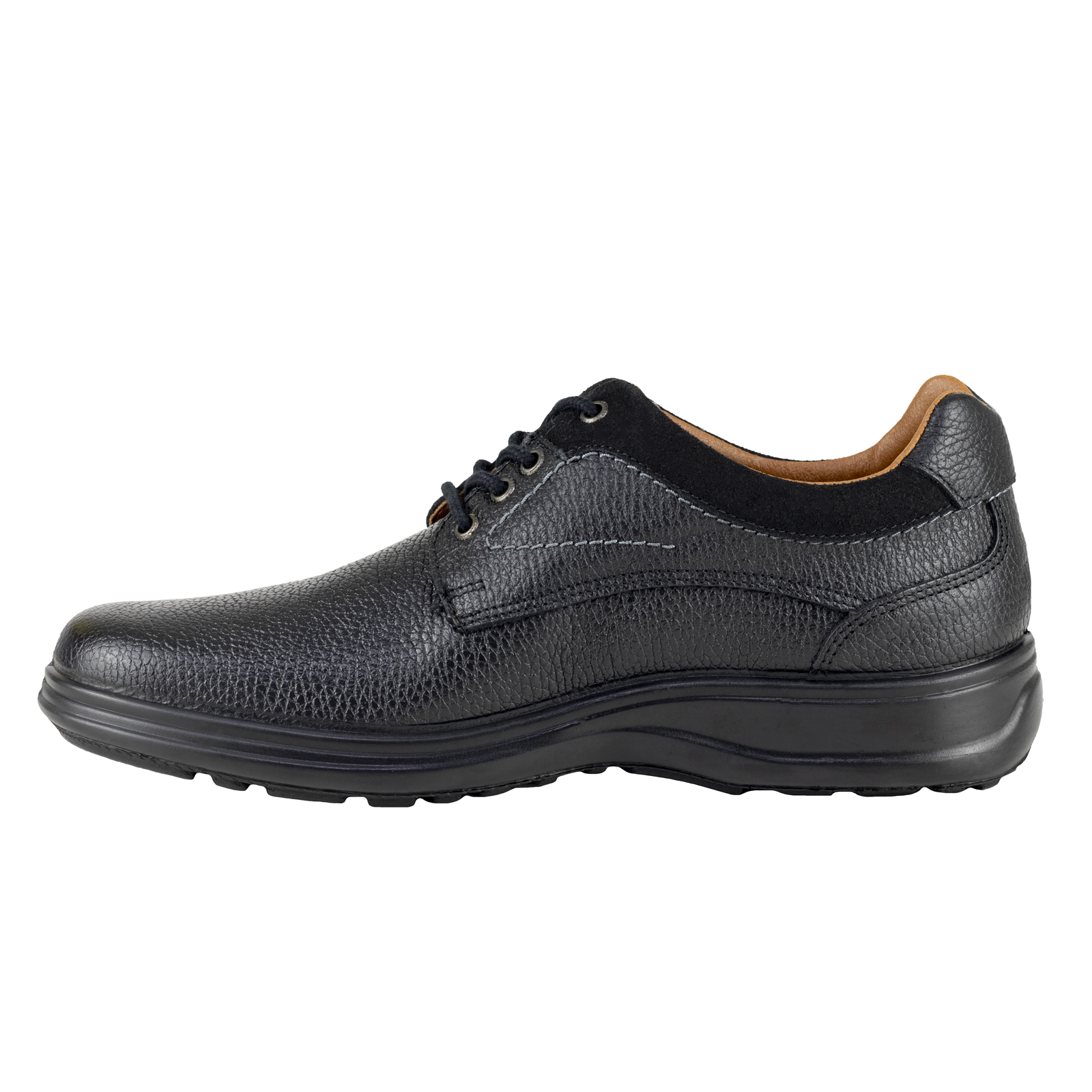 Zapato Derby Para Hombre Piel Choclo Verde Tabaco 2586 Negro