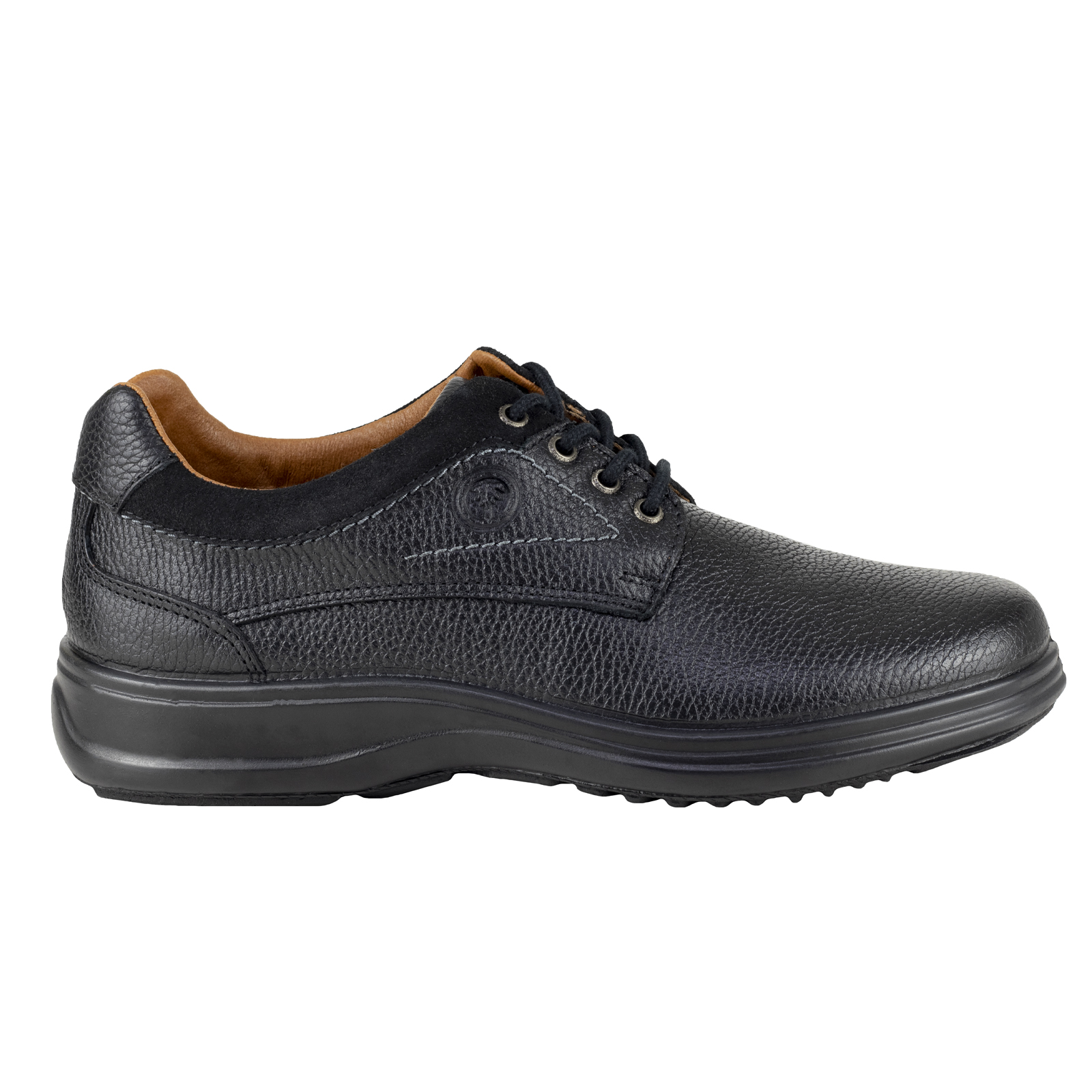 Zapato Derby Para Hombre Piel Choclo Verde Tabaco 2586 Negro