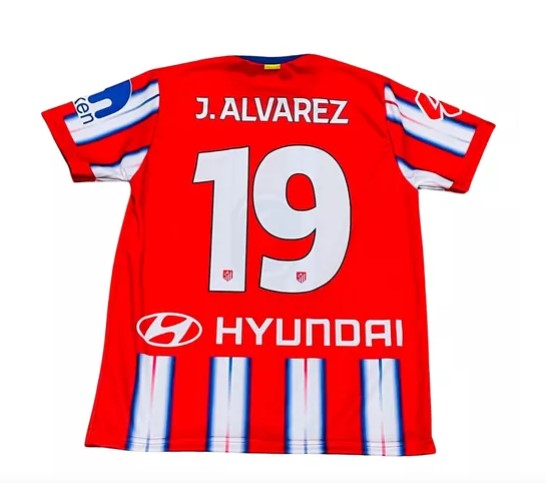 Nuevo! Jersey Atletico de Madrid 2024/2025 Titular Local Julian Alvarez 19 Champions Talla M