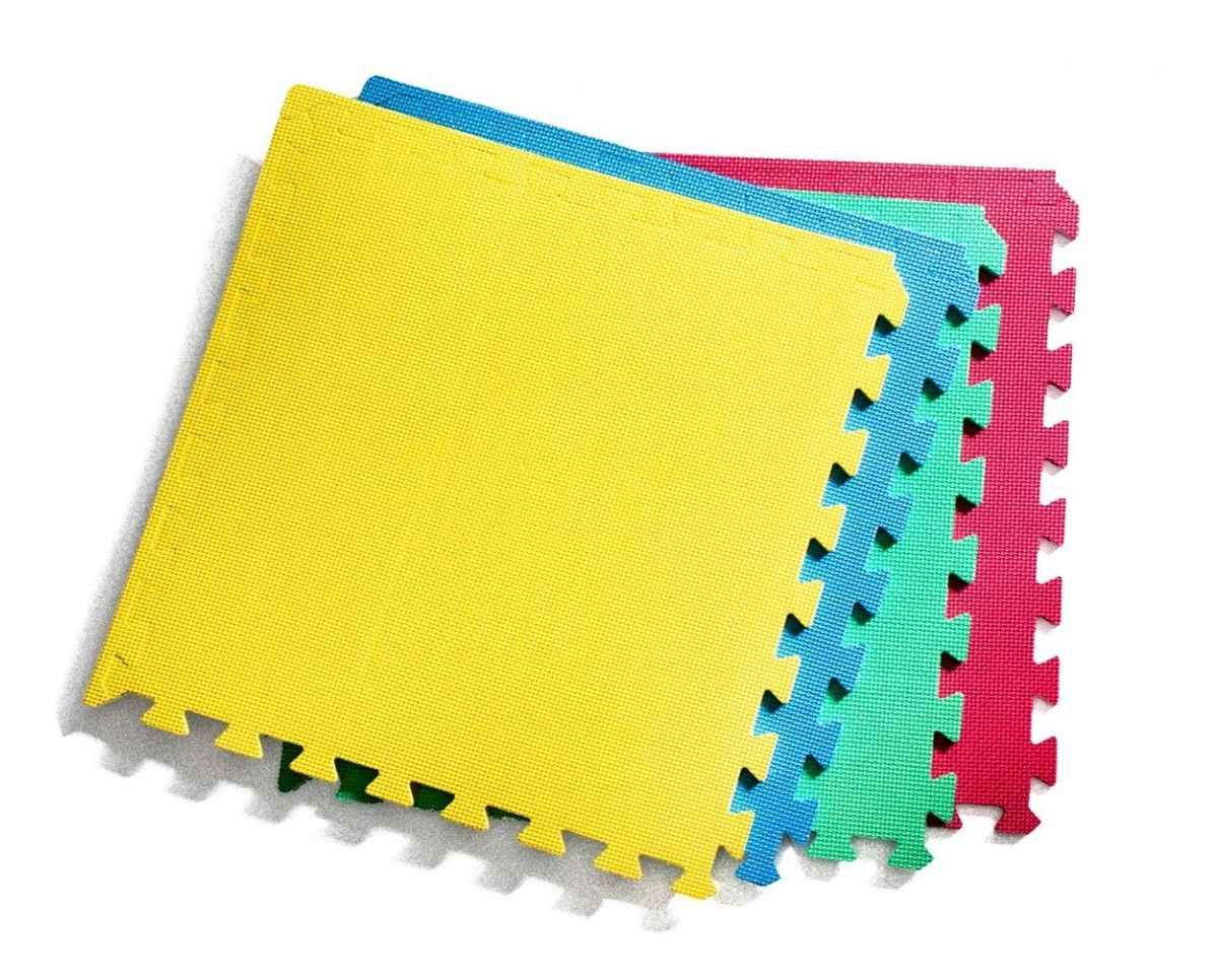 Tapete De Foamy Fomi Fomy Colores 1 Paquete (4 Modulos De 50 cm x 50 cm)