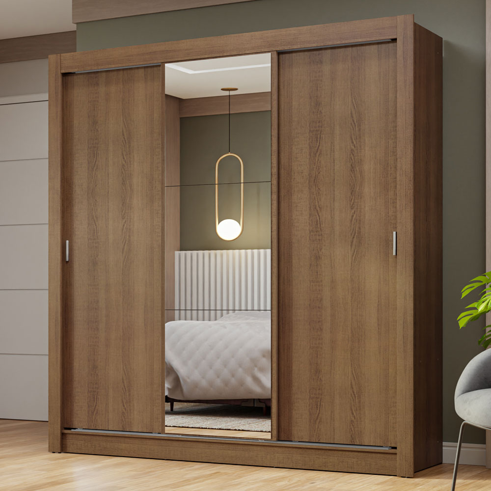 Ropero Closet Madesa 3 Puertas 1 Espejo MM