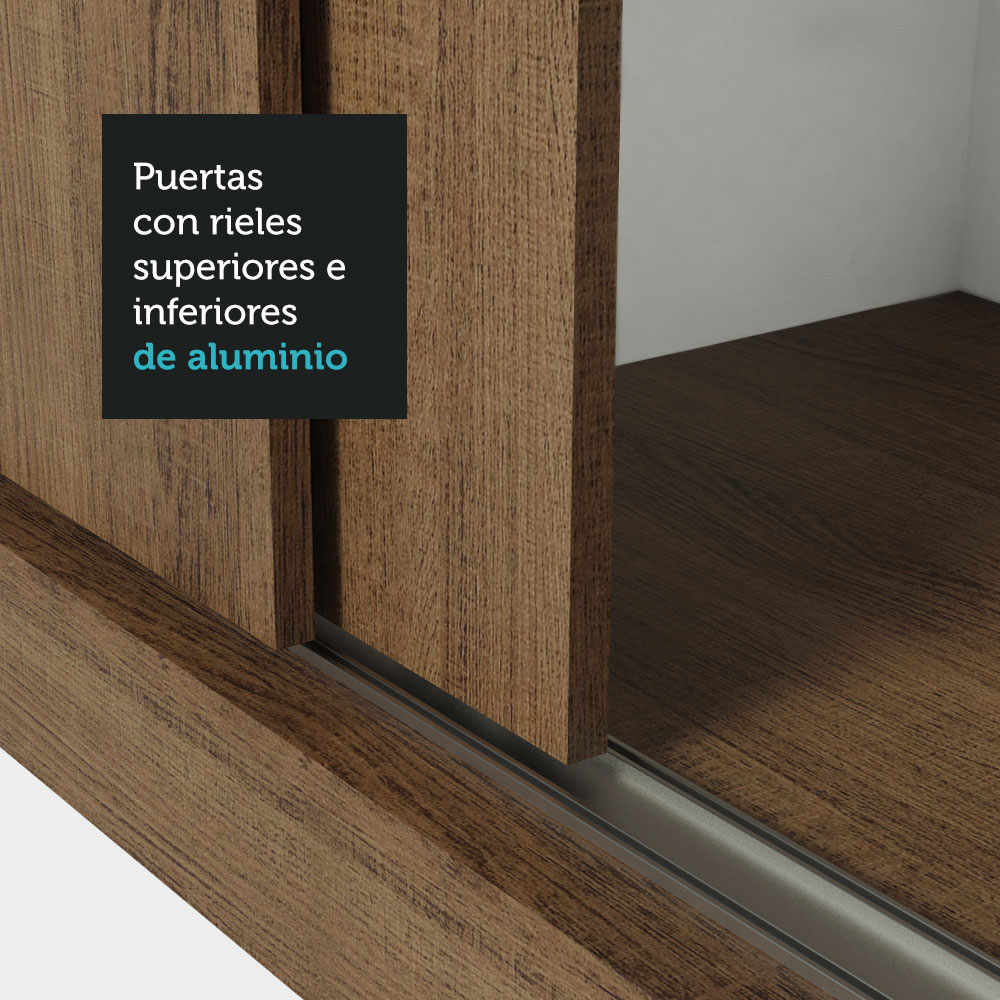 Ropero Closet Madesa 3 Puertas 1 Espejo MM