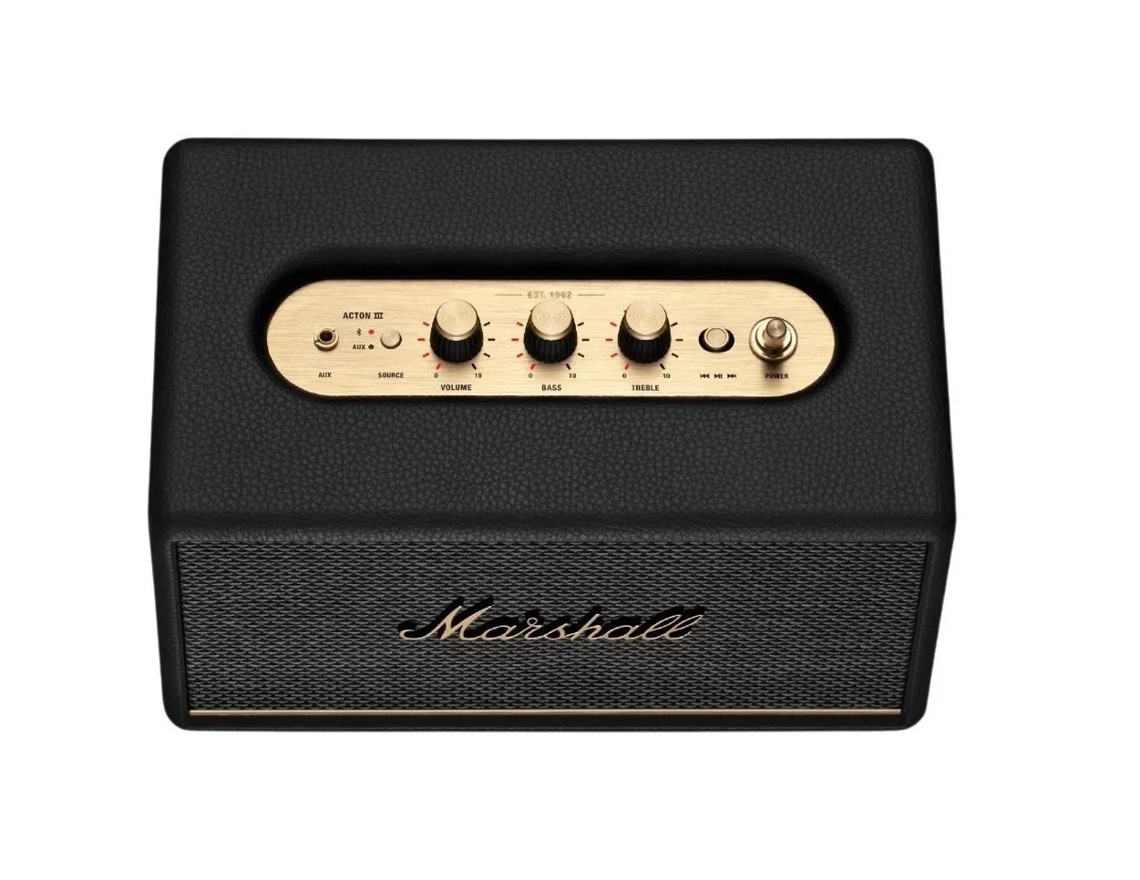 Bocina Bluetooth Marshall Modelo Acton III De 2 Vias 60 W  Color Negro