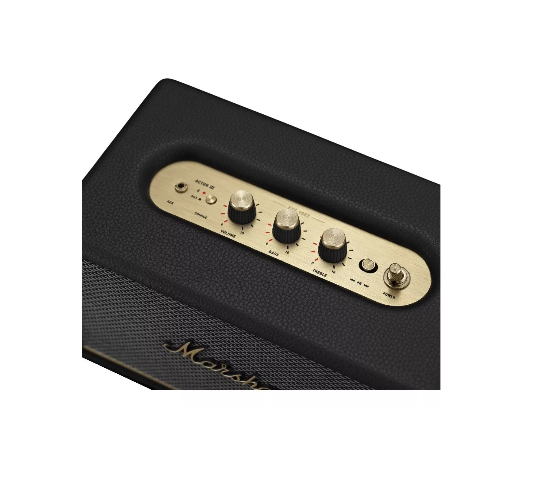 Bocina Bluetooth Marshall Modelo Acton III De 2 Vias 60 W  Color Negro