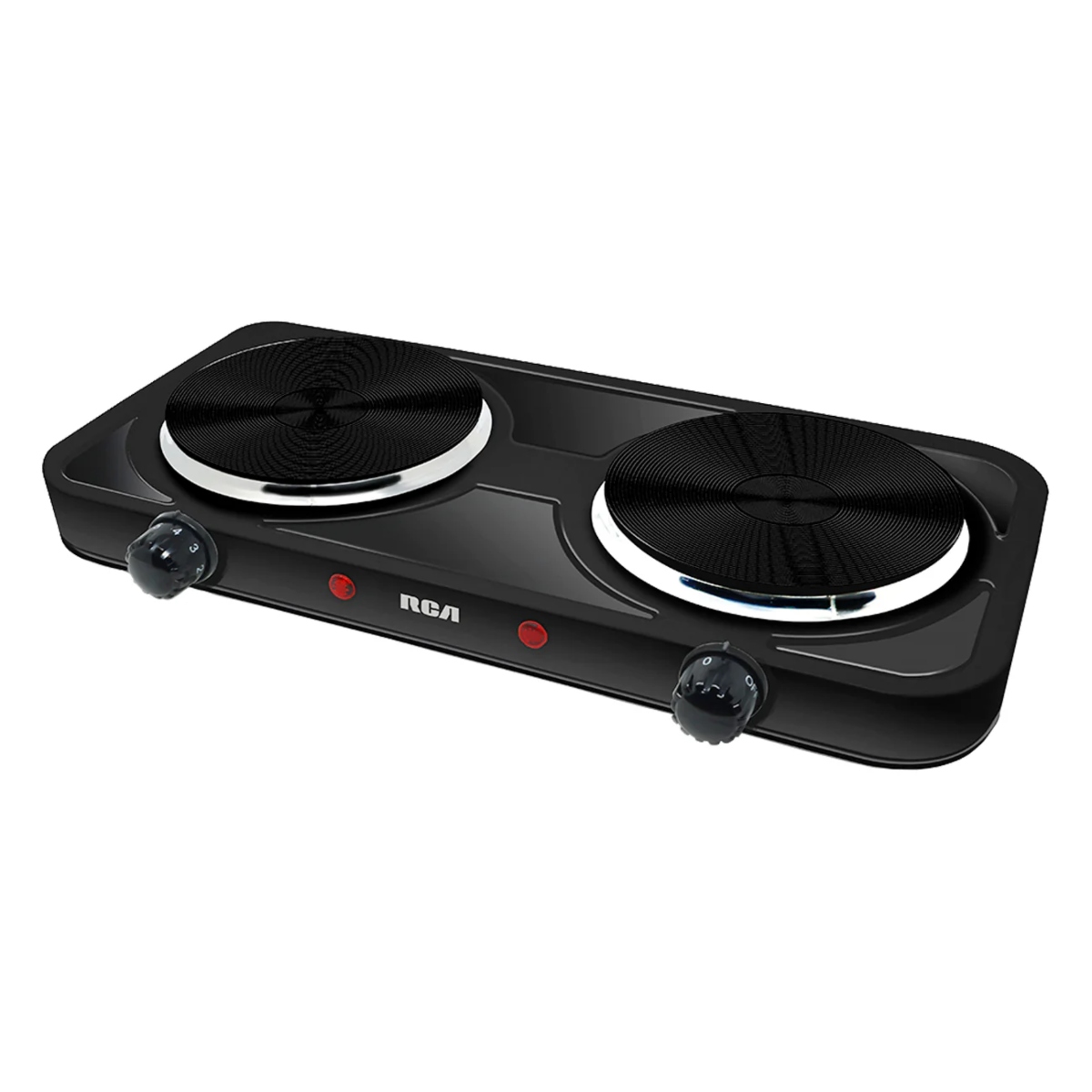 Parrilla Eléctrica RCA RC2000N 2 Quemadores Disco Negra ALBY2