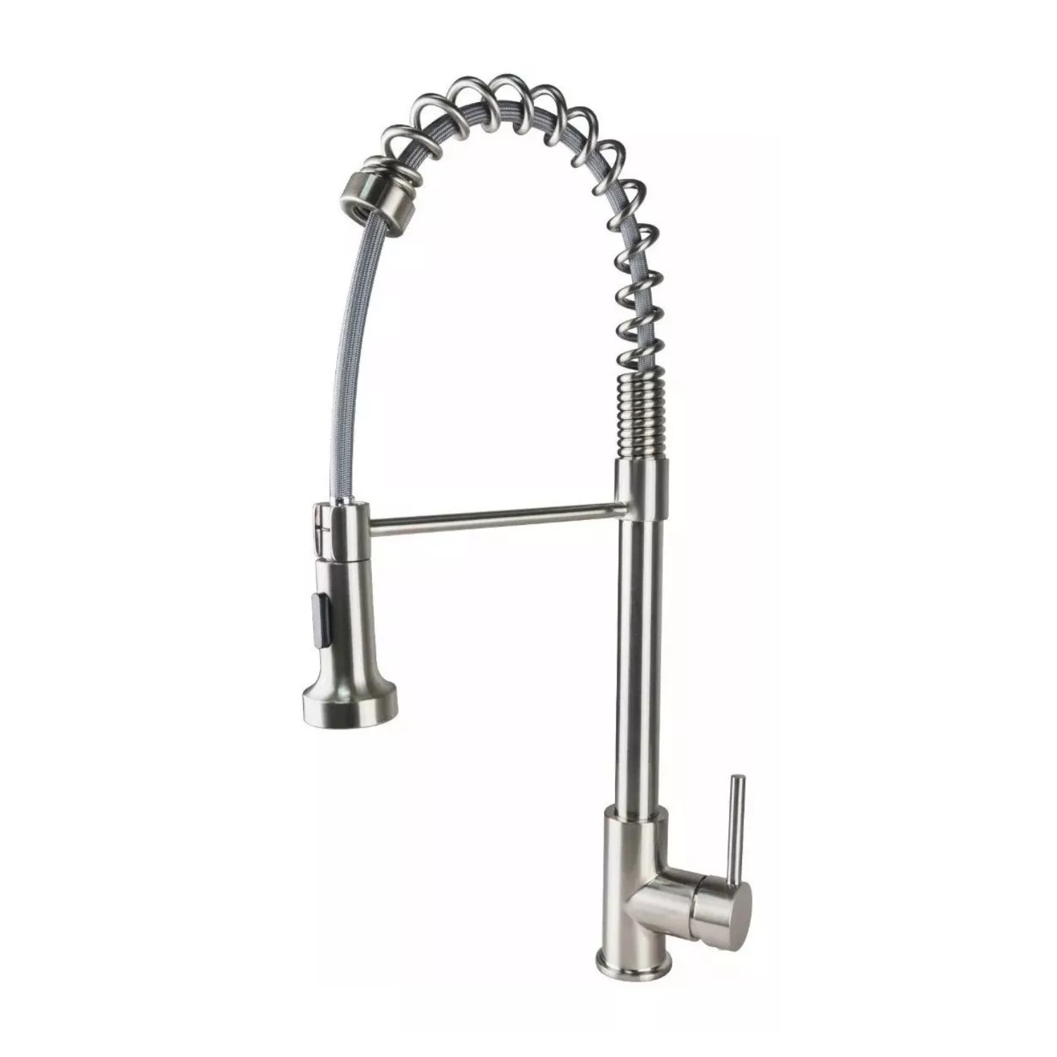 Llave Monomando Fregadero O Tarja Cocina Resorte Retractil Rubinett Acero Inoxidable 304 Industrial Cromado
