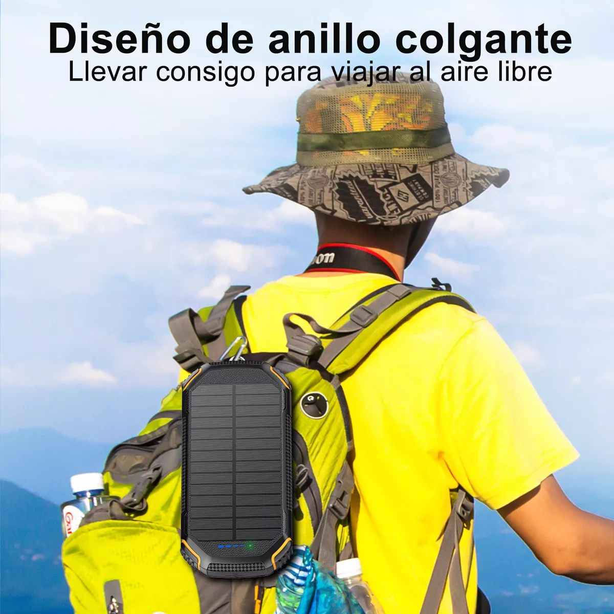 Power Bank Solar Portátil 32000mah 20w Pd Carga Rápida