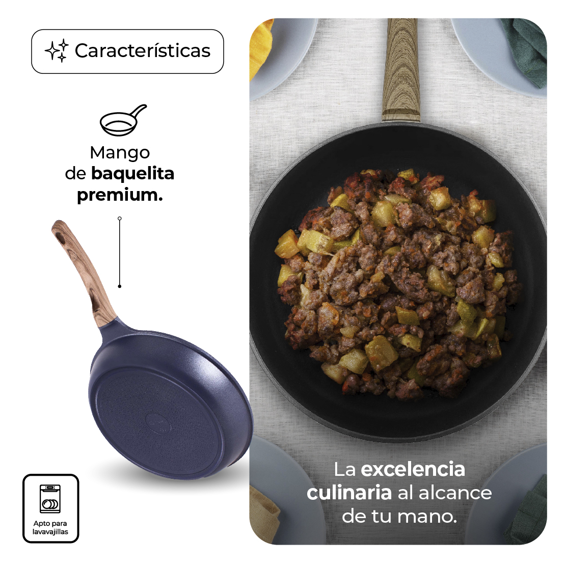 Sartén Premium Con Inducción Antiadherente Royal 30 cm