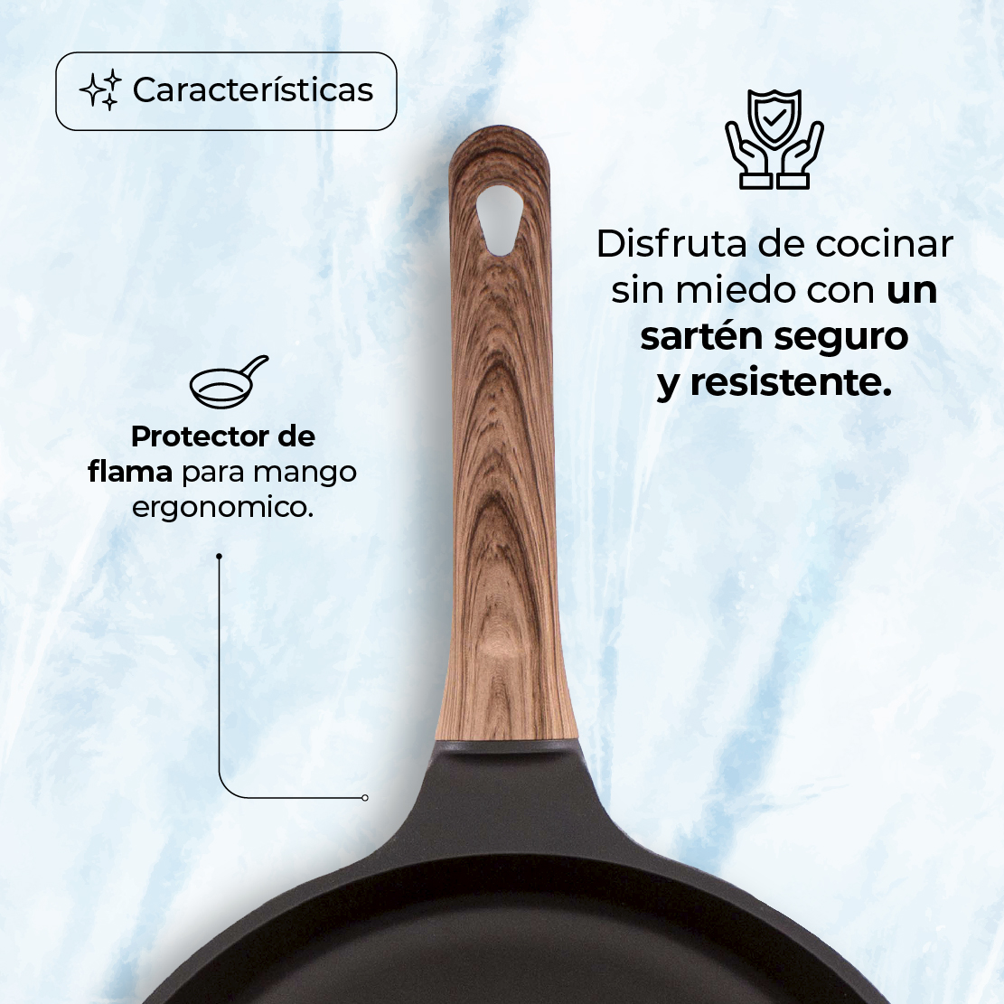 Sartén Premium Con Inducción Antiadherente Royal 30 cm