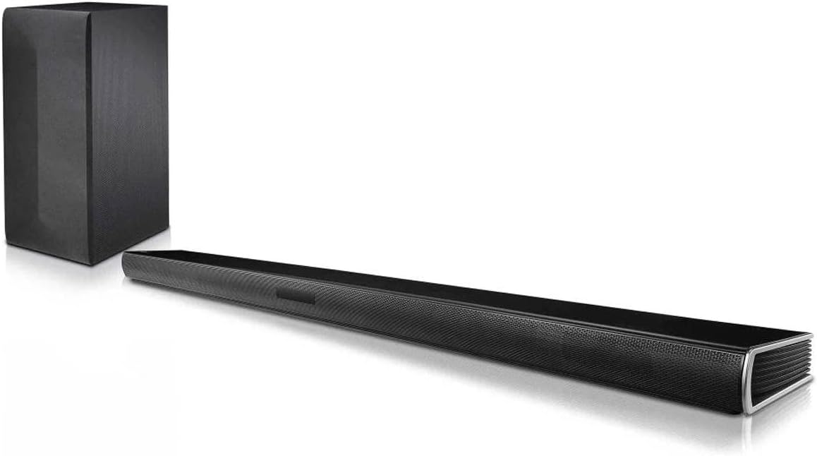 Barra de Sonido LG  SLM3D de 2.1 Canales y 300 W con subwoofer inalámbrico y conectividad Visita la tienda de LG