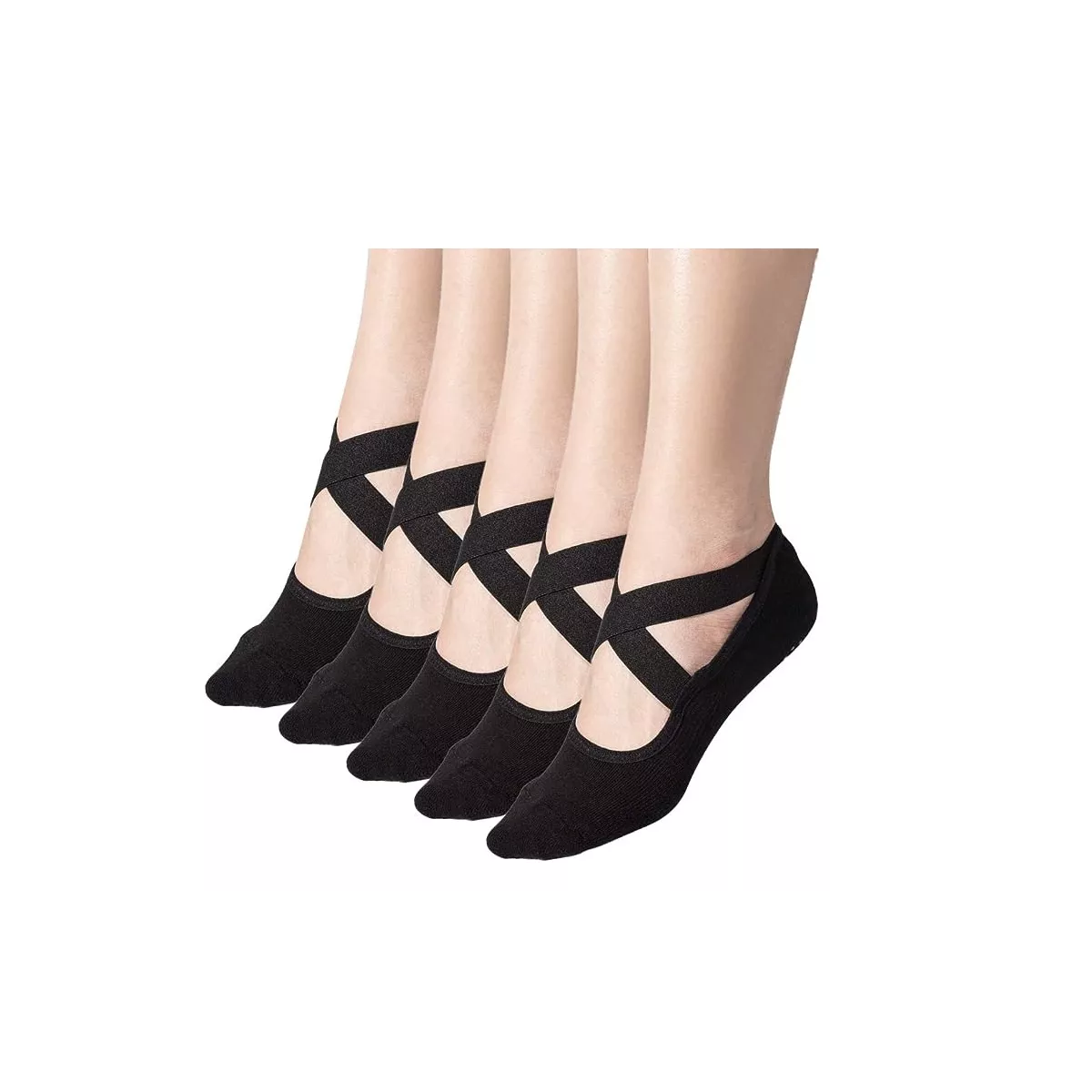 Calcetines Antiderrapantes 5 Pares Negro