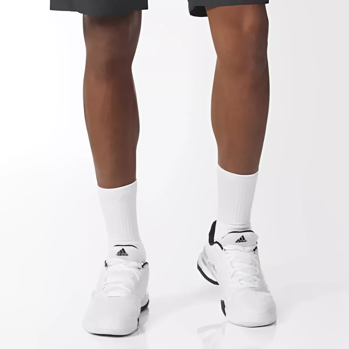 Calceta Deportiva Hombre Algodón 100% Paquete 12 Pares Blanco