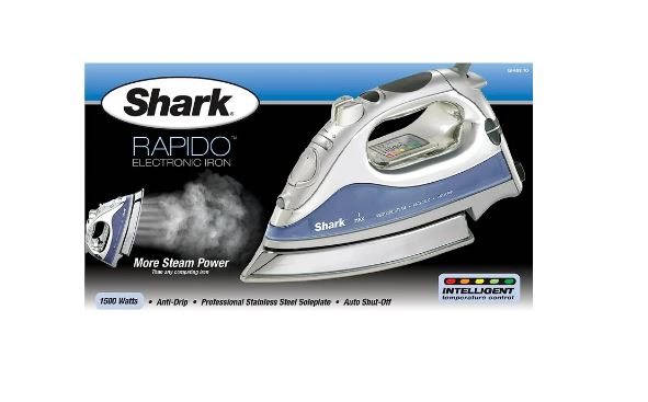 Shark Plancha SHARK Acero Inoxidable AZUL , 1500W GI468 REACONDICIONADO