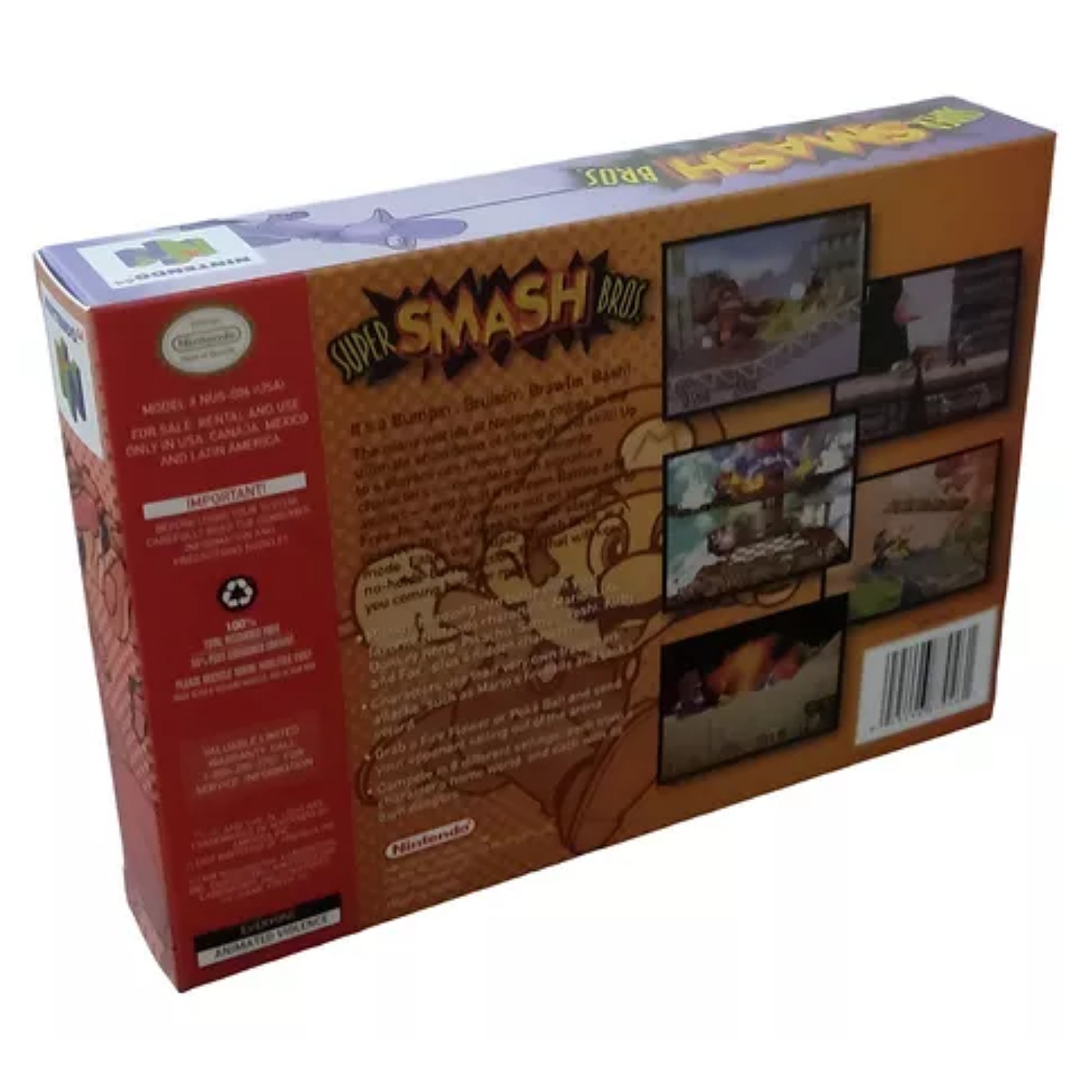 Super Smash Bros Smash Bros Standard Edition Nintendo 64 Físico