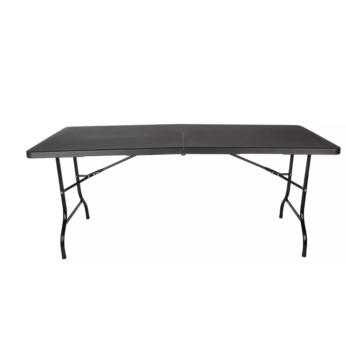 Mesa Jardin Negra Plegable Plástico Para Exterior 122x74x60