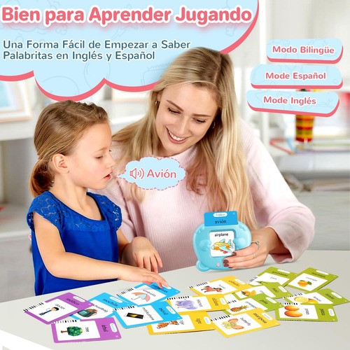 Juguete Didáctico De Aprendizaje Inglés/español 510 Palabras Multicolor