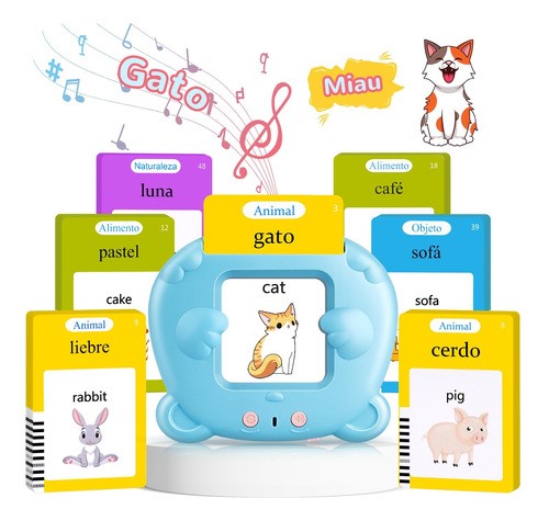 Juguete Didáctico De Aprendizaje Inglés/español 510 Palabras Multicolor