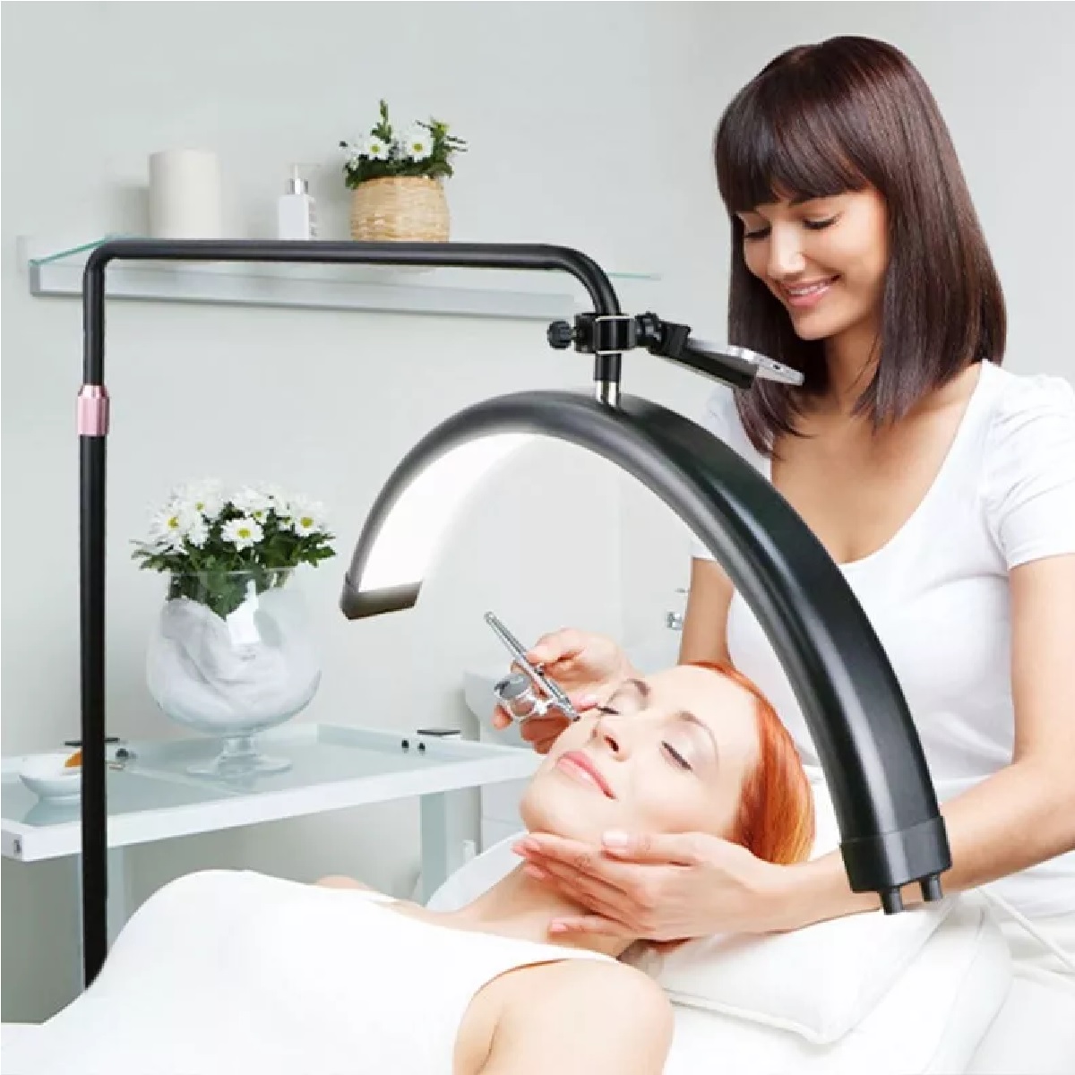 Lámpara estética 36w para spa facial pestañas tatuajes ajustable