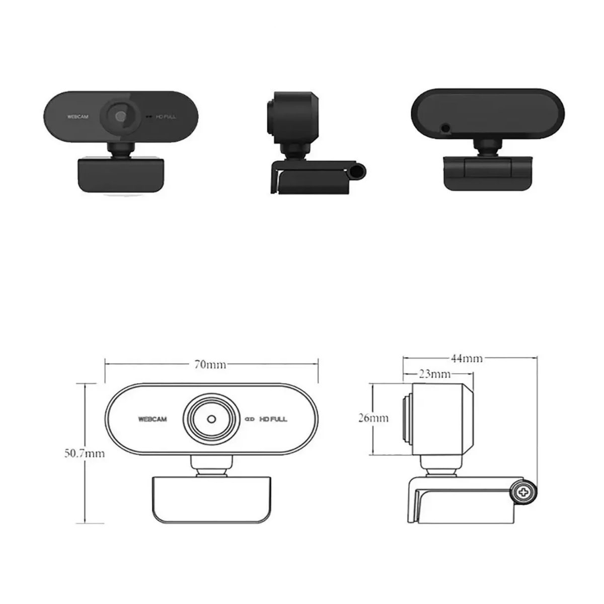 Cámara Web Usb Full Hd 1080p Con Micrófono Transmisión En Vi