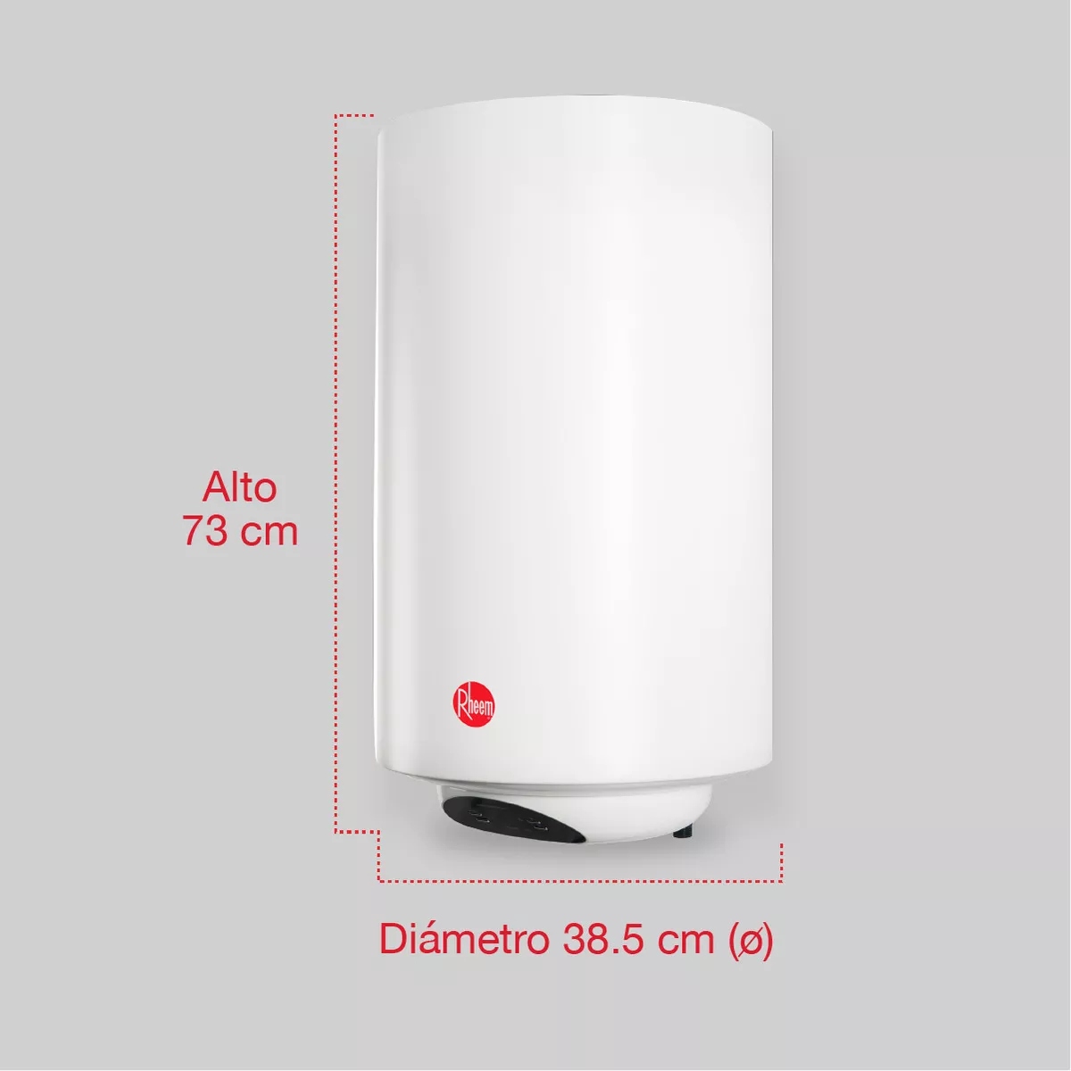 Calentador Depósito Eléctrico Mural RHEEM RME-CHN35L 35 Litros 120V Blanco ALBY15