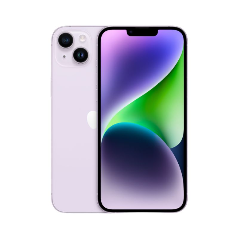 iPhone 14 128GB Morado E-SIM Reacondicionado Grado A + Cargador Genérico