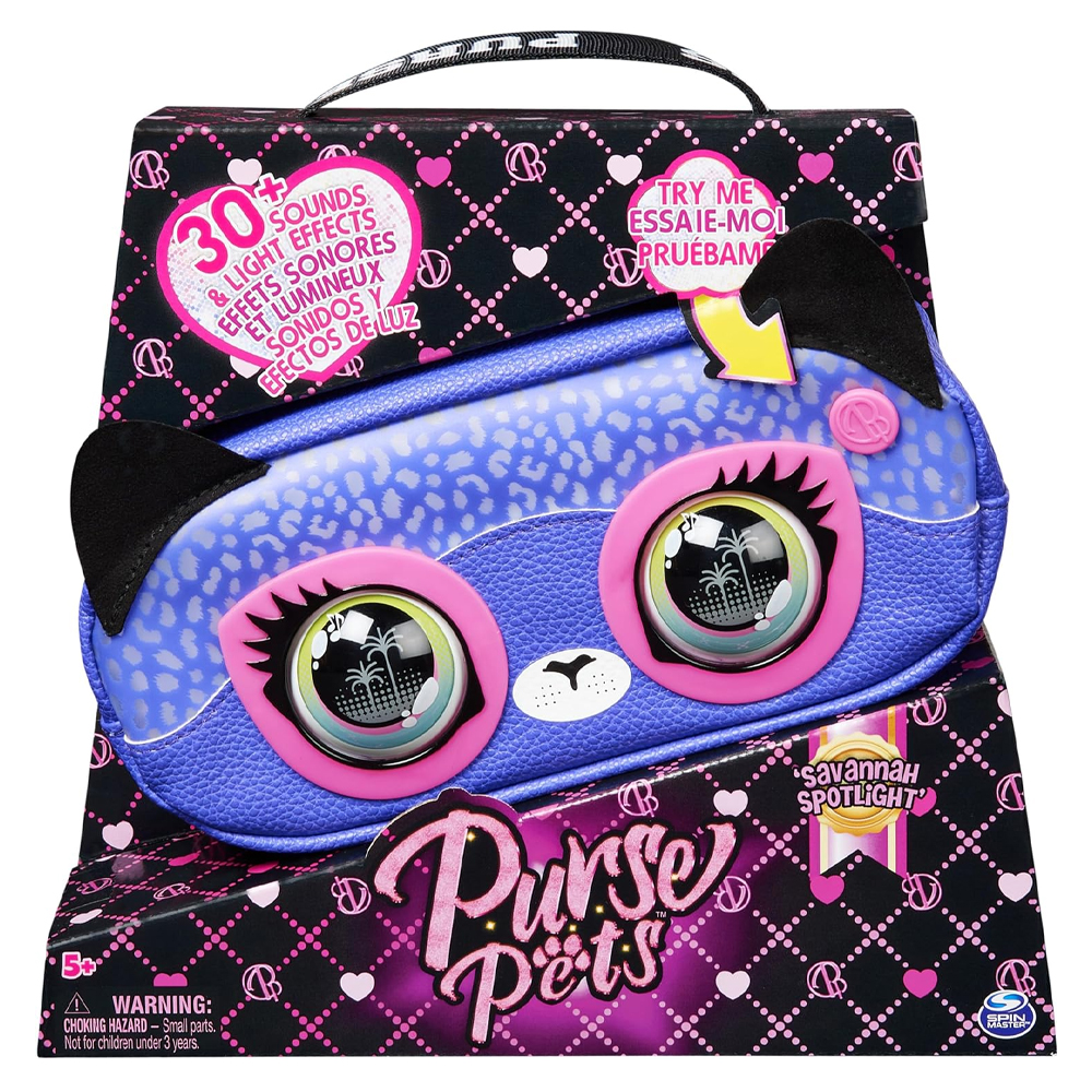 Cangurera Purse Pets Cheetah Mascota Interactiva Y Bolso