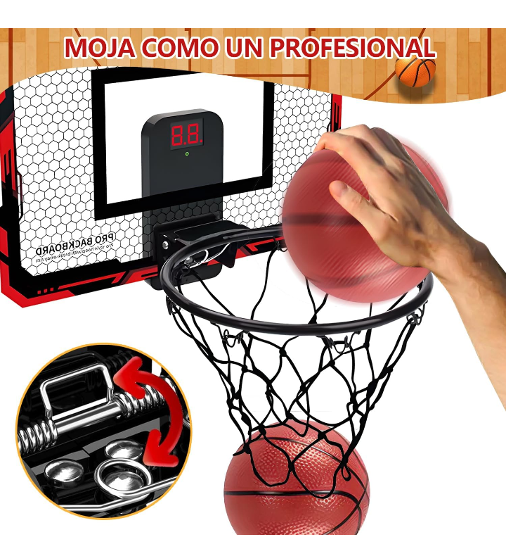 COLORBABY Sonic Juego De Basket Arcade De Mesa – Luces, Sonido Y Marcador Electrónico, Licencia Oficial, Ideal Para Niños Y Adultos