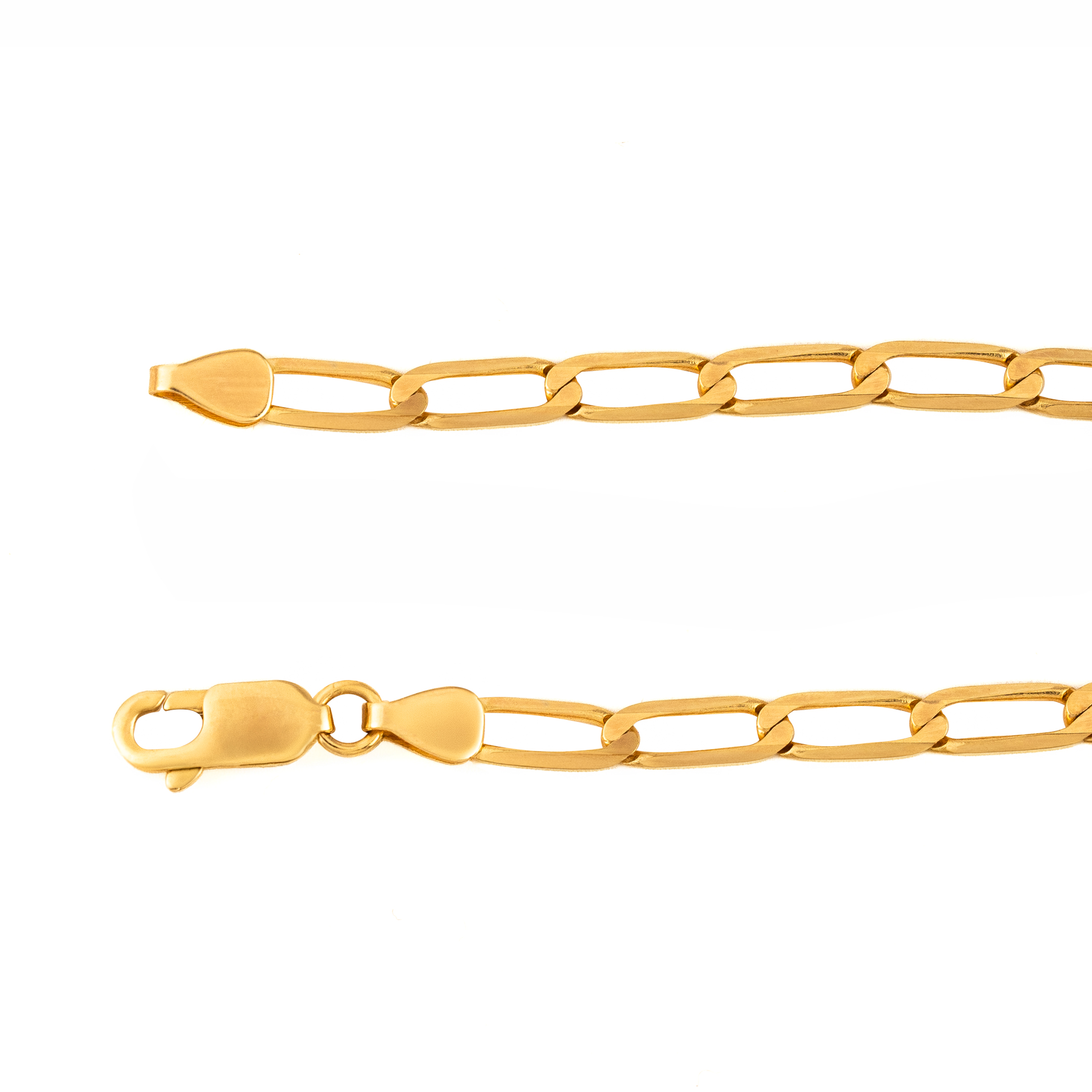 Esclava Inglesa en Oro Italiano de 14 Kilates. Oro Fino Joyería