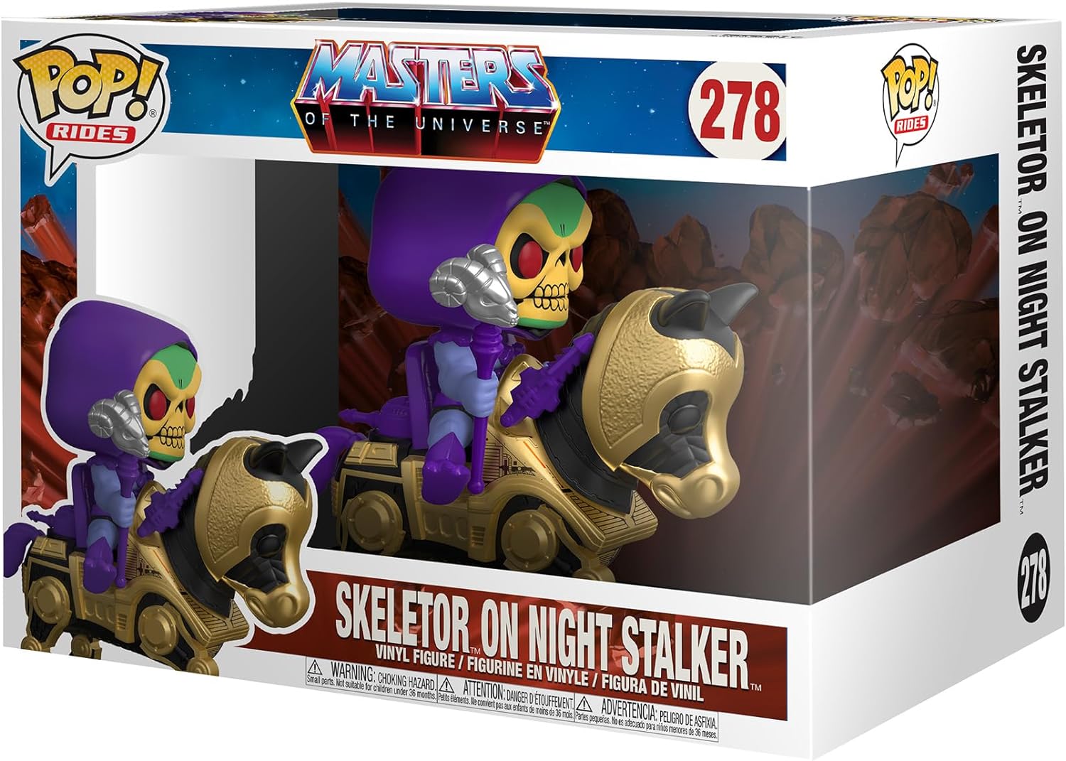 Funko Pop! Rides: Masters of The Universe - Skeletor with Night Stalker - Masters del Universo - Figura de Vinilo Coleccionable